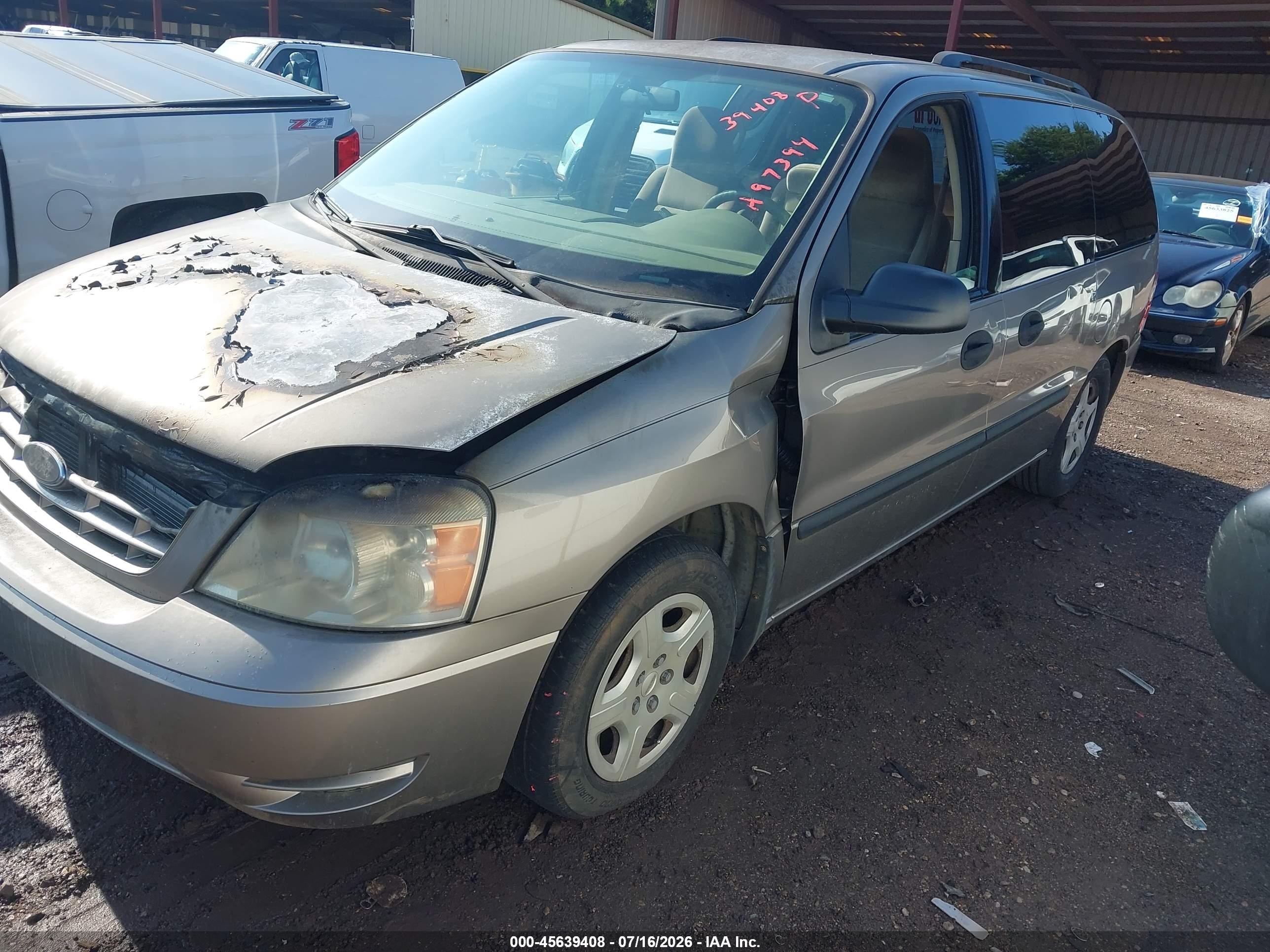 2004 Ford Freestar Se Gray vin: 2FMZA51674BA97394