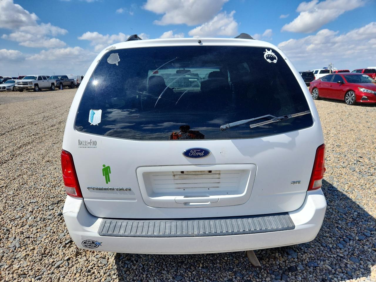 2006 Ford Freestar Se White vin: 2FMZA51686BA20083