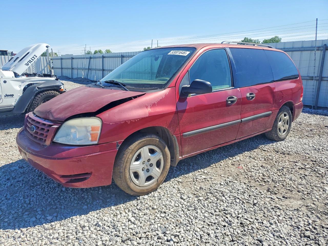 2004 Ford Freestar Red vin: 2FMZA51694BB24059