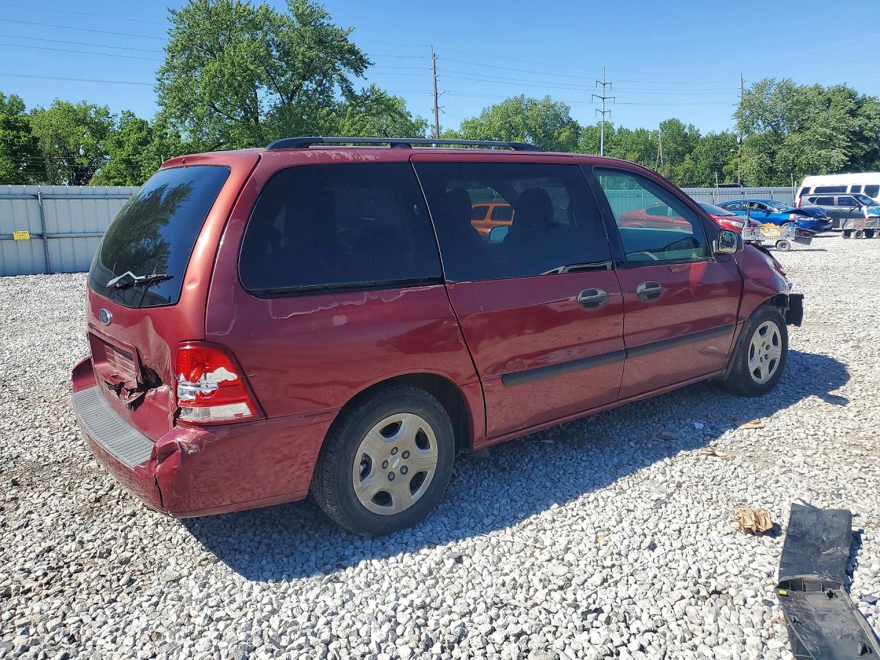 2004 Ford Freestar Red vin: 2FMZA51694BB24059