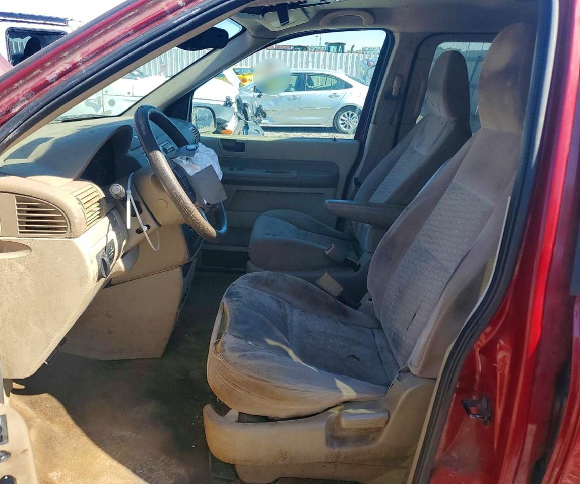 2004 Ford Freestar Red vin: 2FMZA51694BB24059