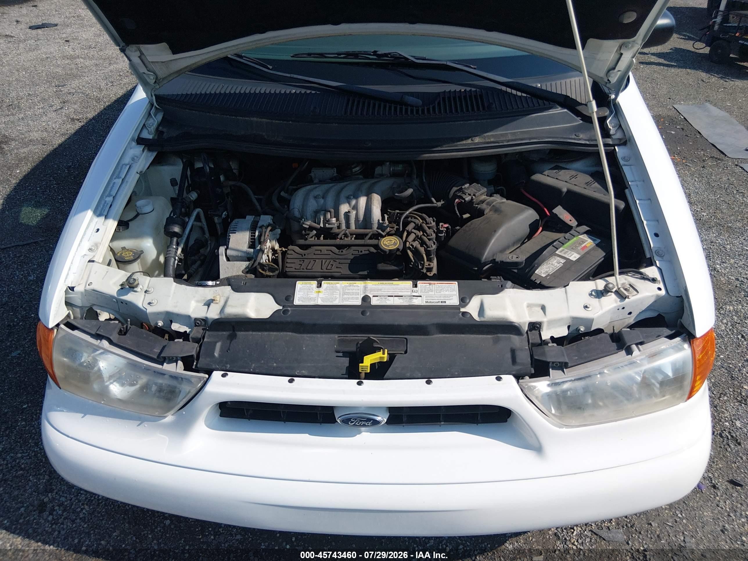 1998 Ford Windstar Gl White vin: 2FMZA51U4WBE47467