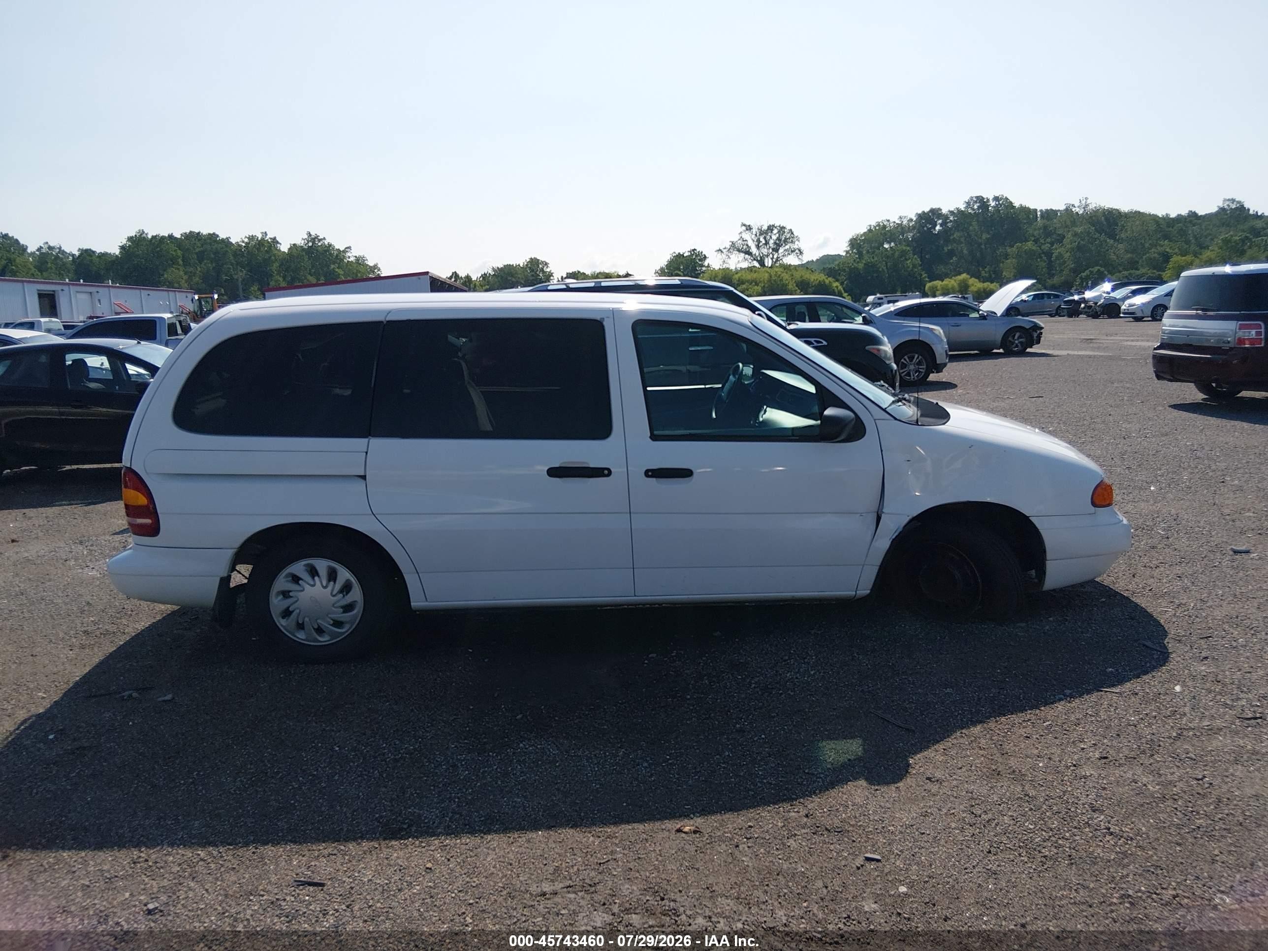 1998 Ford Windstar Gl White vin: 2FMZA51U4WBE47467