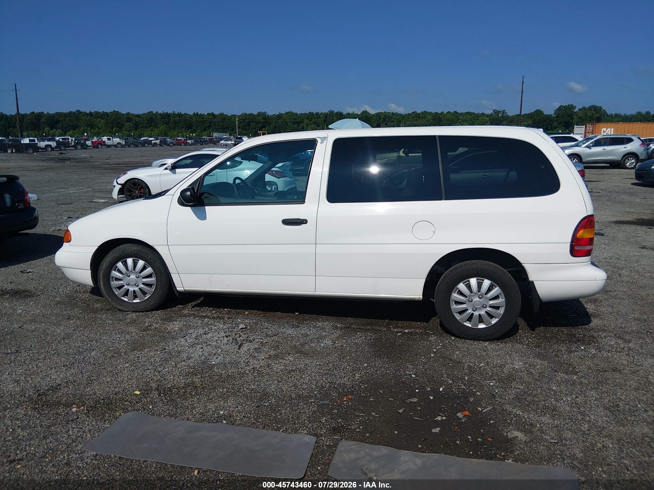 1998 Ford Windstar Gl White vin: 2FMZA51U4WBE47467