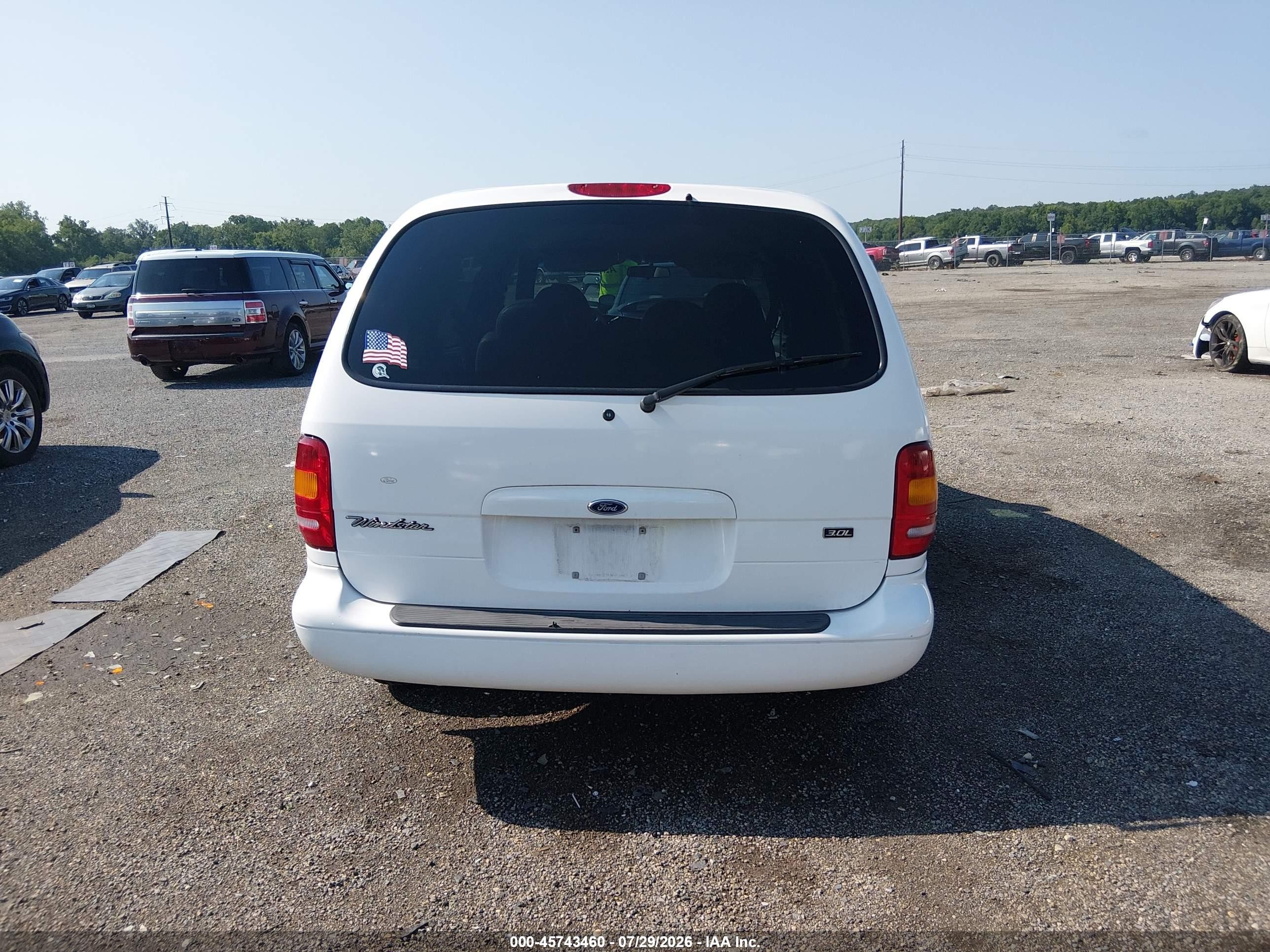 1998 Ford Windstar Gl White vin: 2FMZA51U4WBE47467