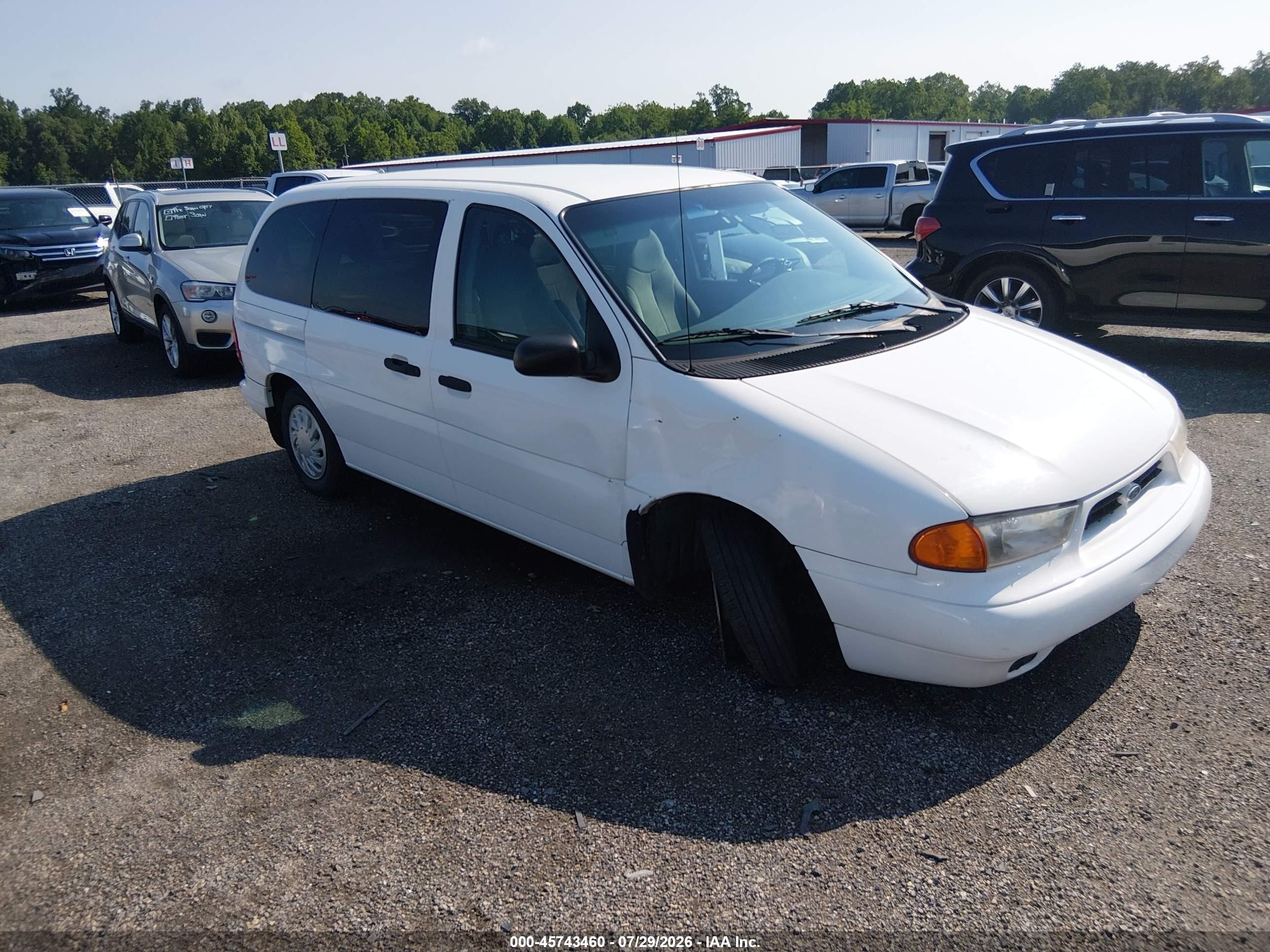 1998 Ford Windstar Gl White vin: 2FMZA51U4WBE47467