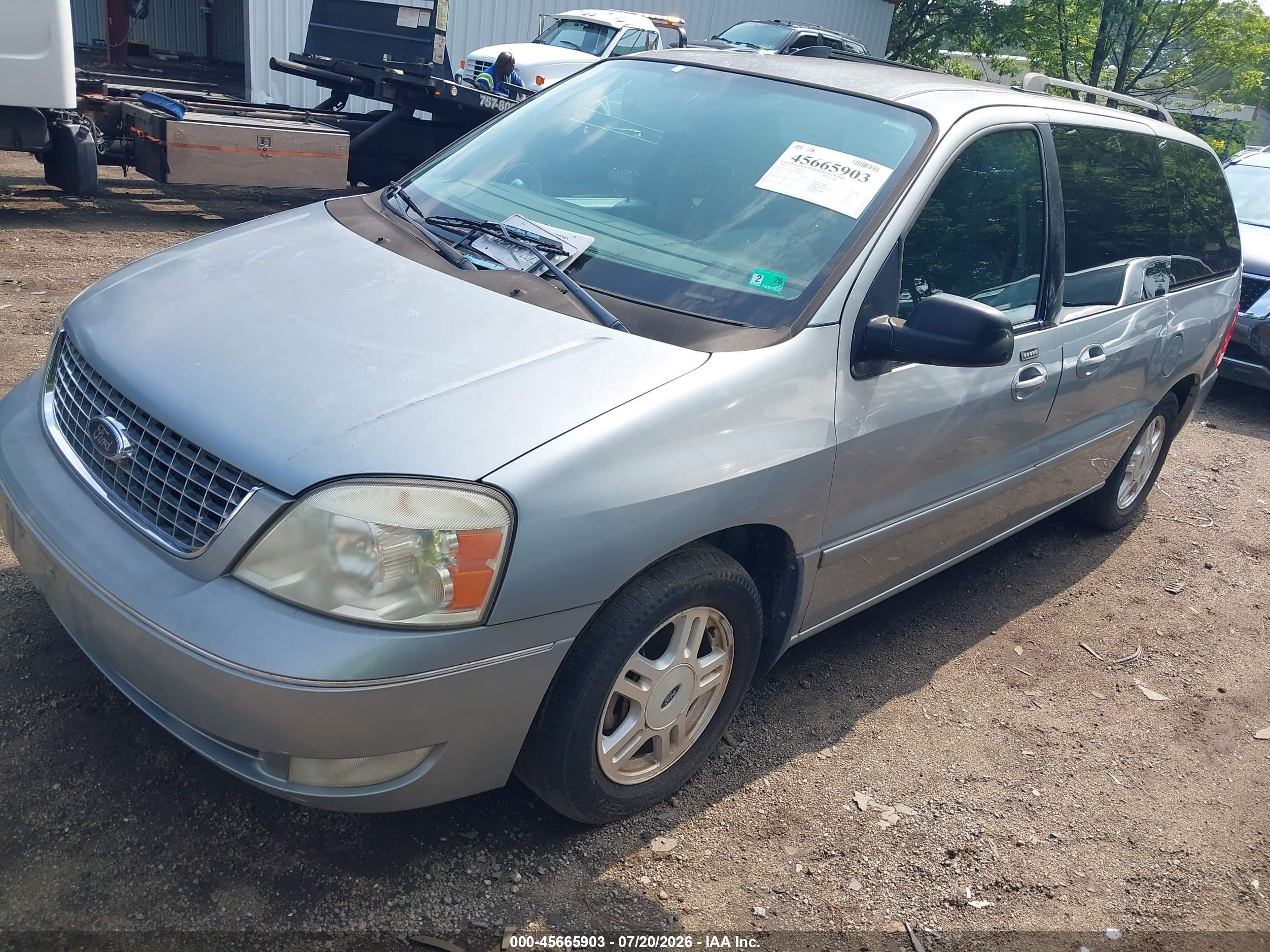 2007 Ford Freestar Sel Light Blue vin: 2FMZA52227BA07553
