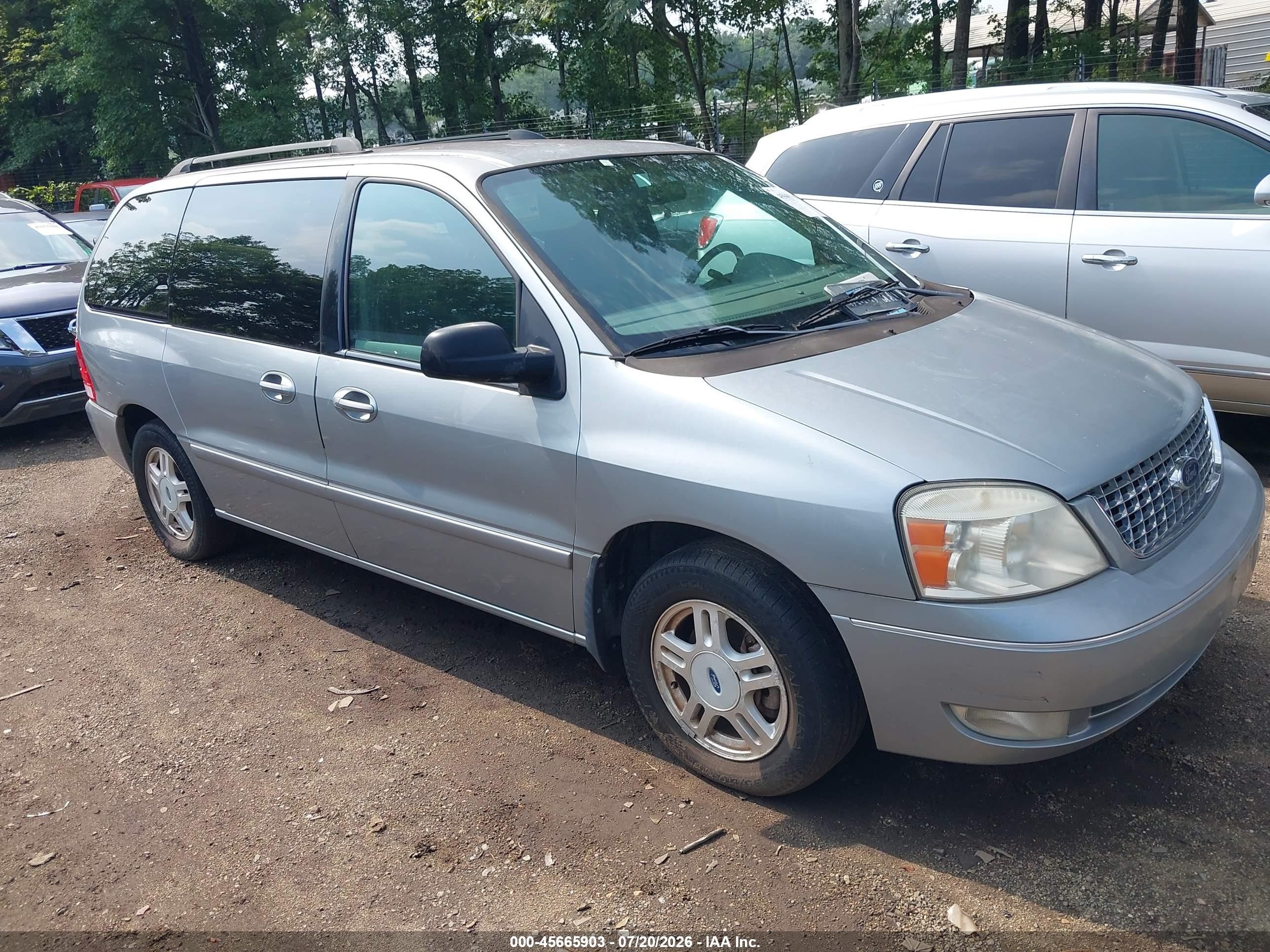 2007 Ford Freestar Sel Light Blue vin: 2FMZA52227BA07553