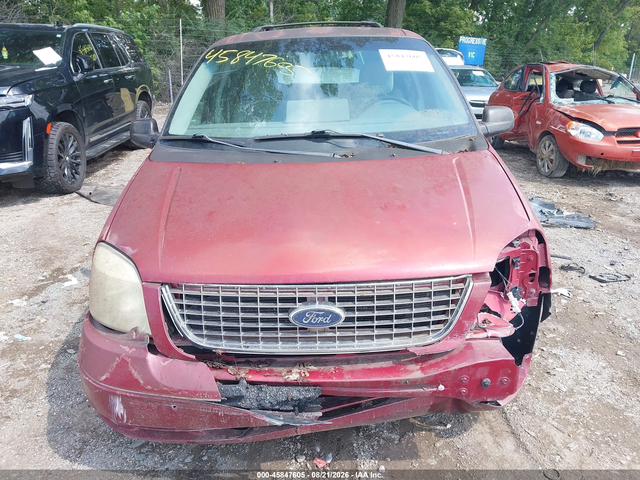 2005 Ford Freestar Sel Red vin: 2FMZA52245BA83885