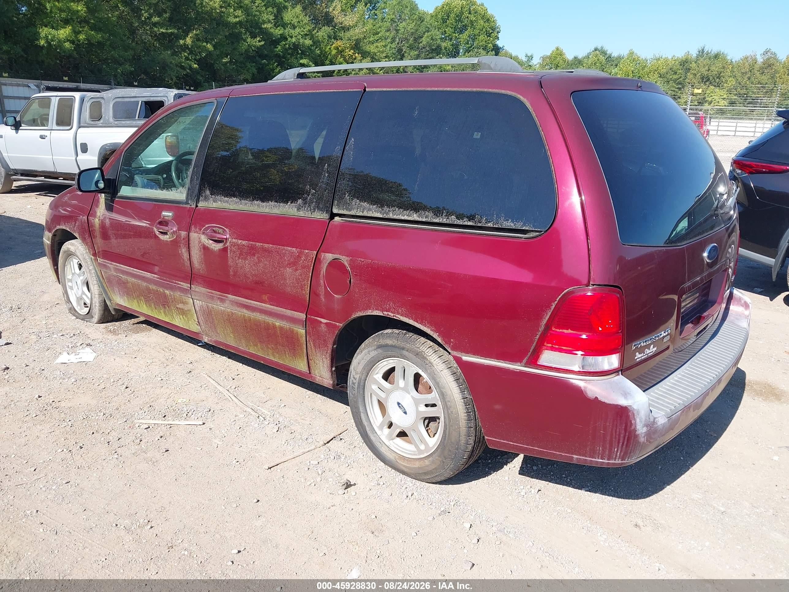2006 Ford Freestar Sel Red vin: 2FMZA52246BA51486