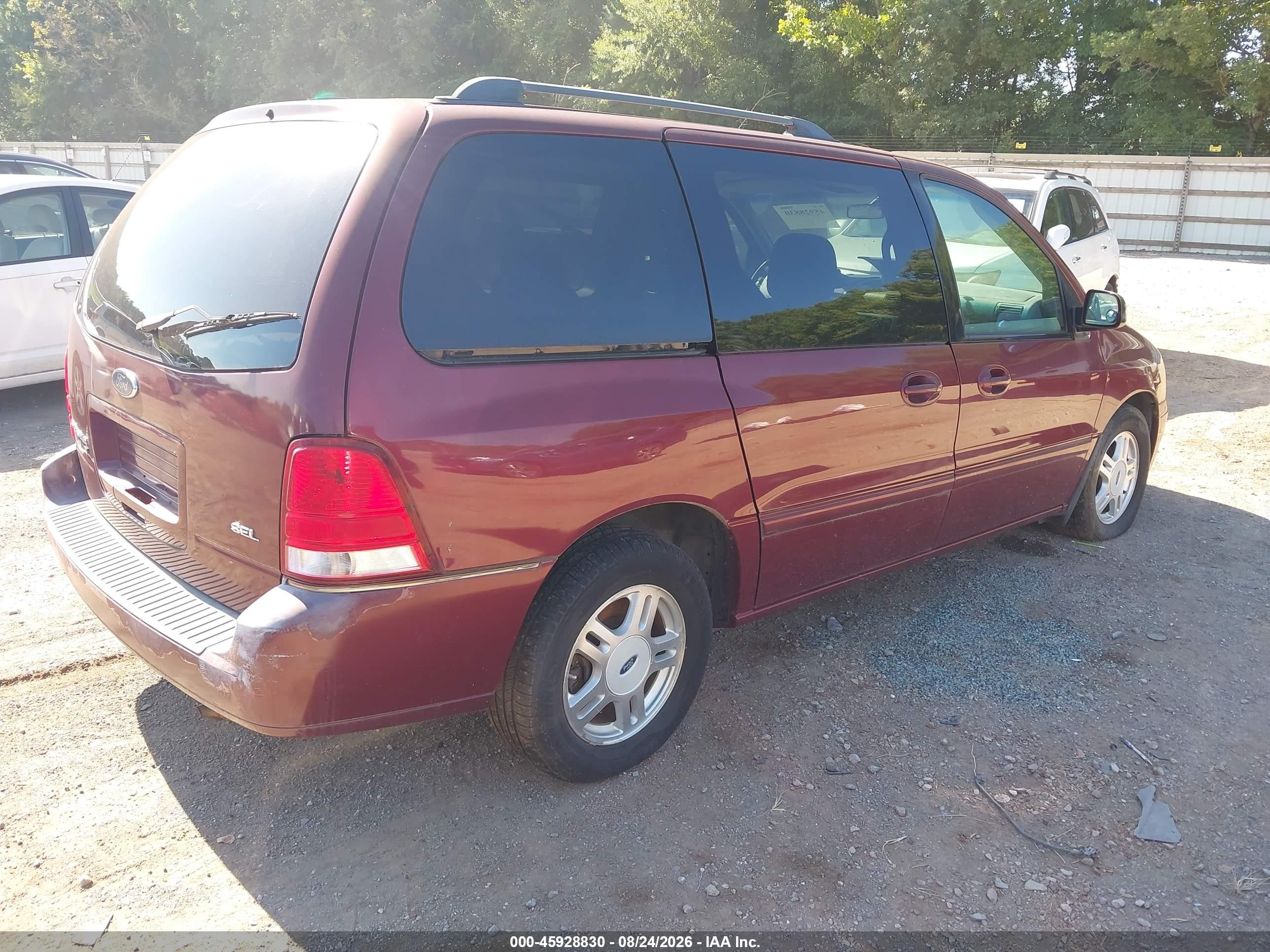 2006 Ford Freestar Sel Red vin: 2FMZA52246BA51486