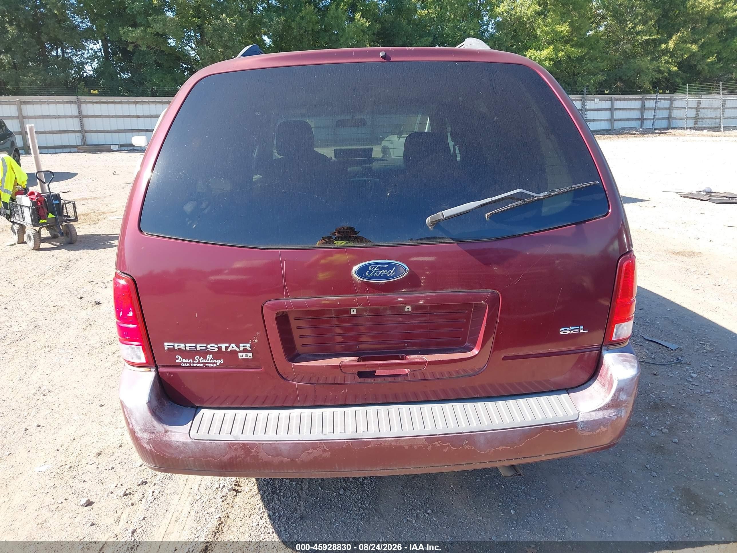 2006 Ford Freestar Sel Red vin: 2FMZA52246BA51486