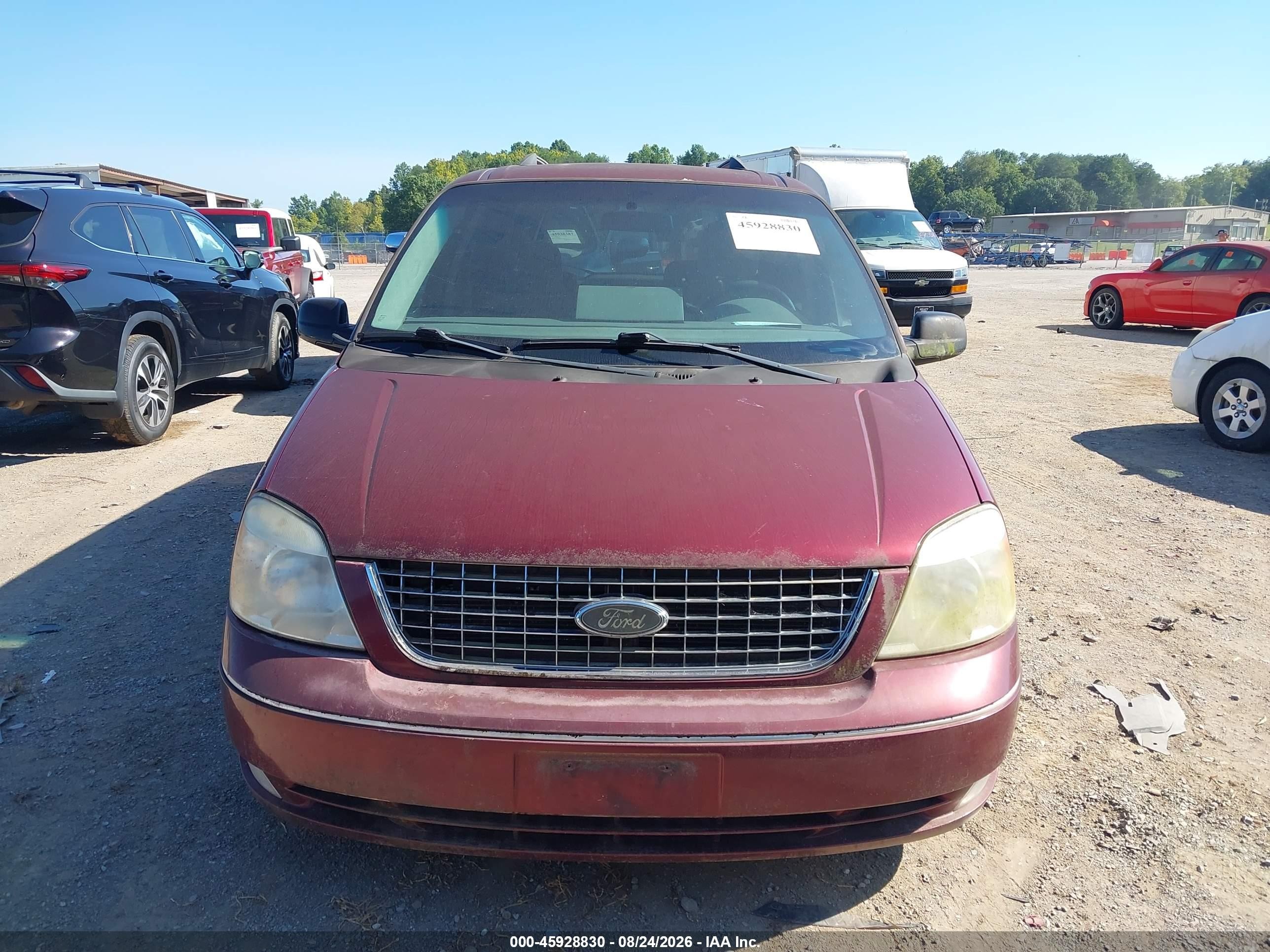 2006 Ford Freestar Sel Red vin: 2FMZA52246BA51486