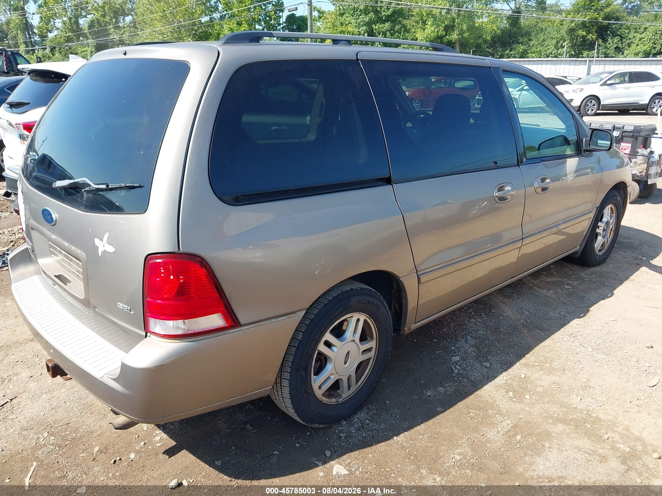 2004 Ford Freestar Sel Brown vin: 2FMZA52264BA84535