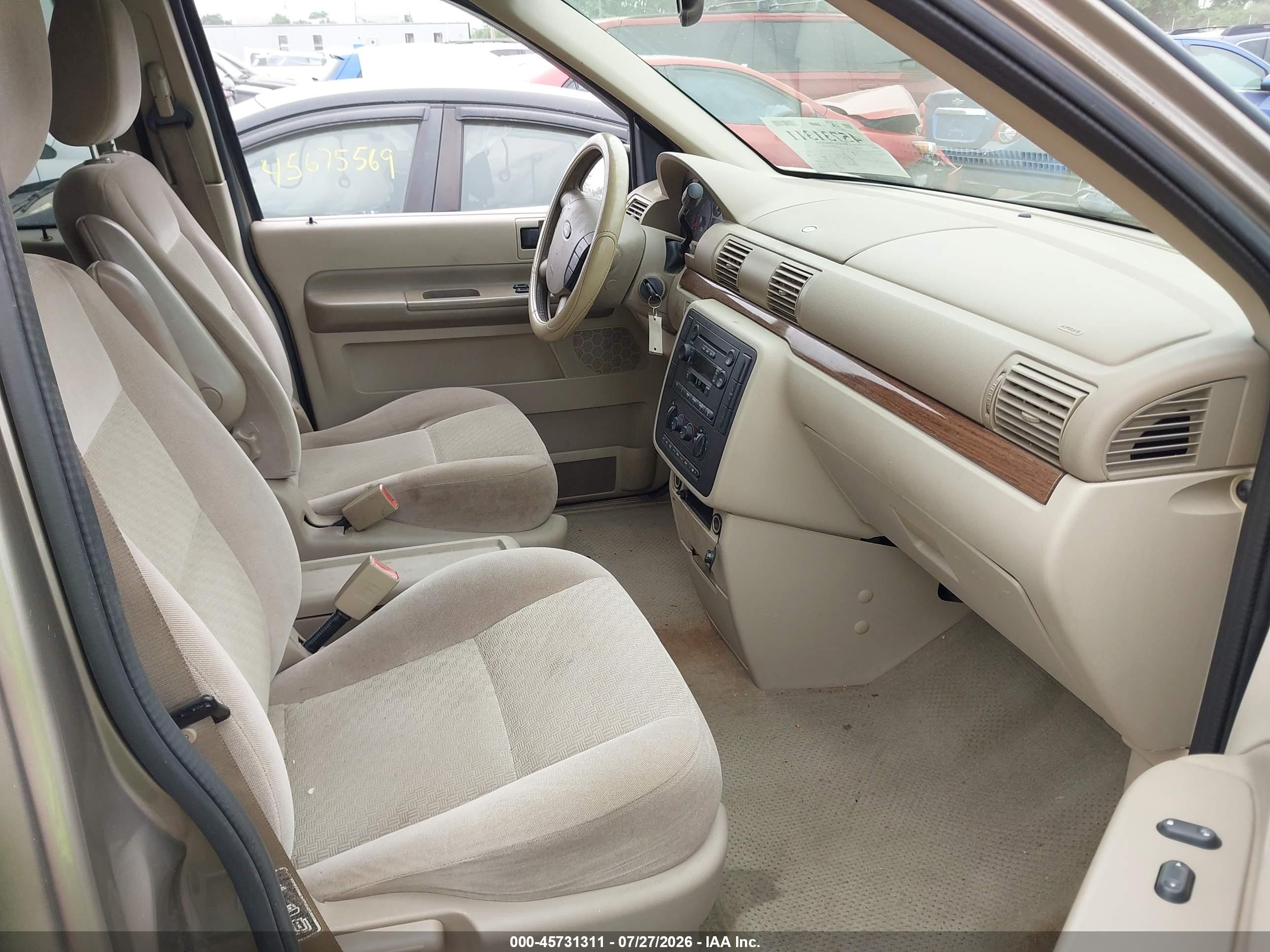 2004 Ford Freestar Sel Tan vin: 2FMZA52274BA44495