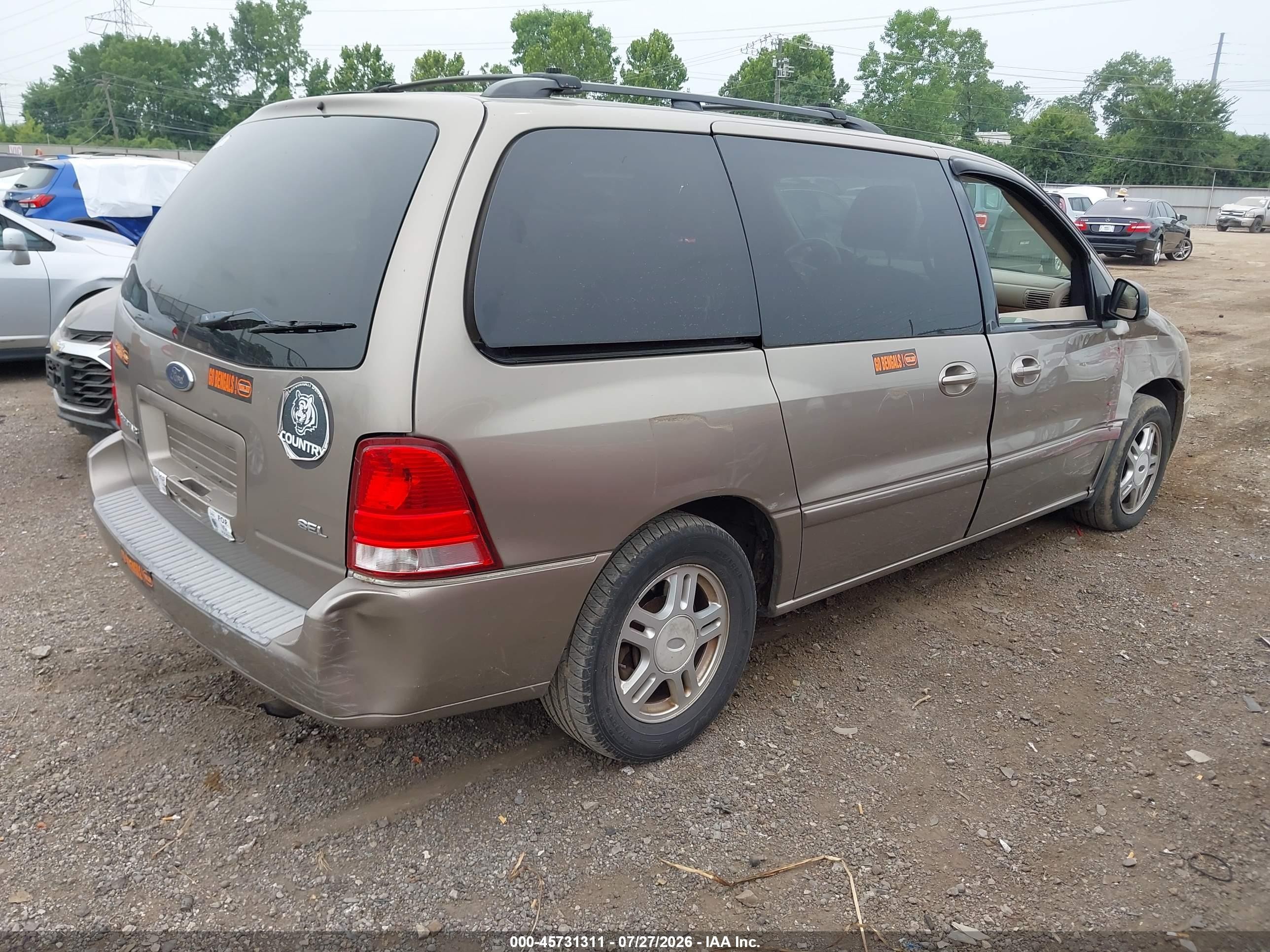 2004 Ford Freestar Sel Tan vin: 2FMZA52274BA44495