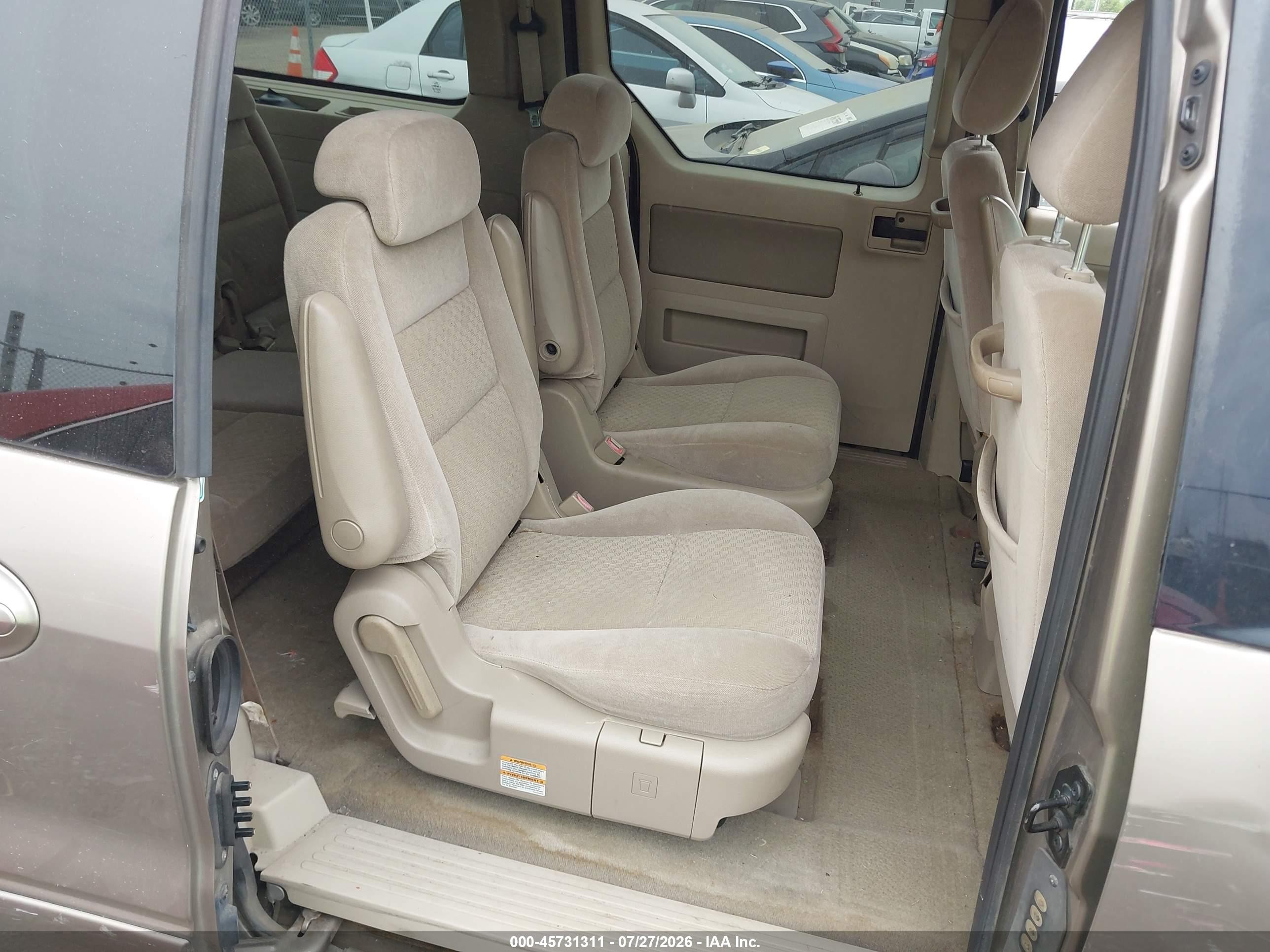 2004 Ford Freestar Sel Tan vin: 2FMZA52274BA44495
