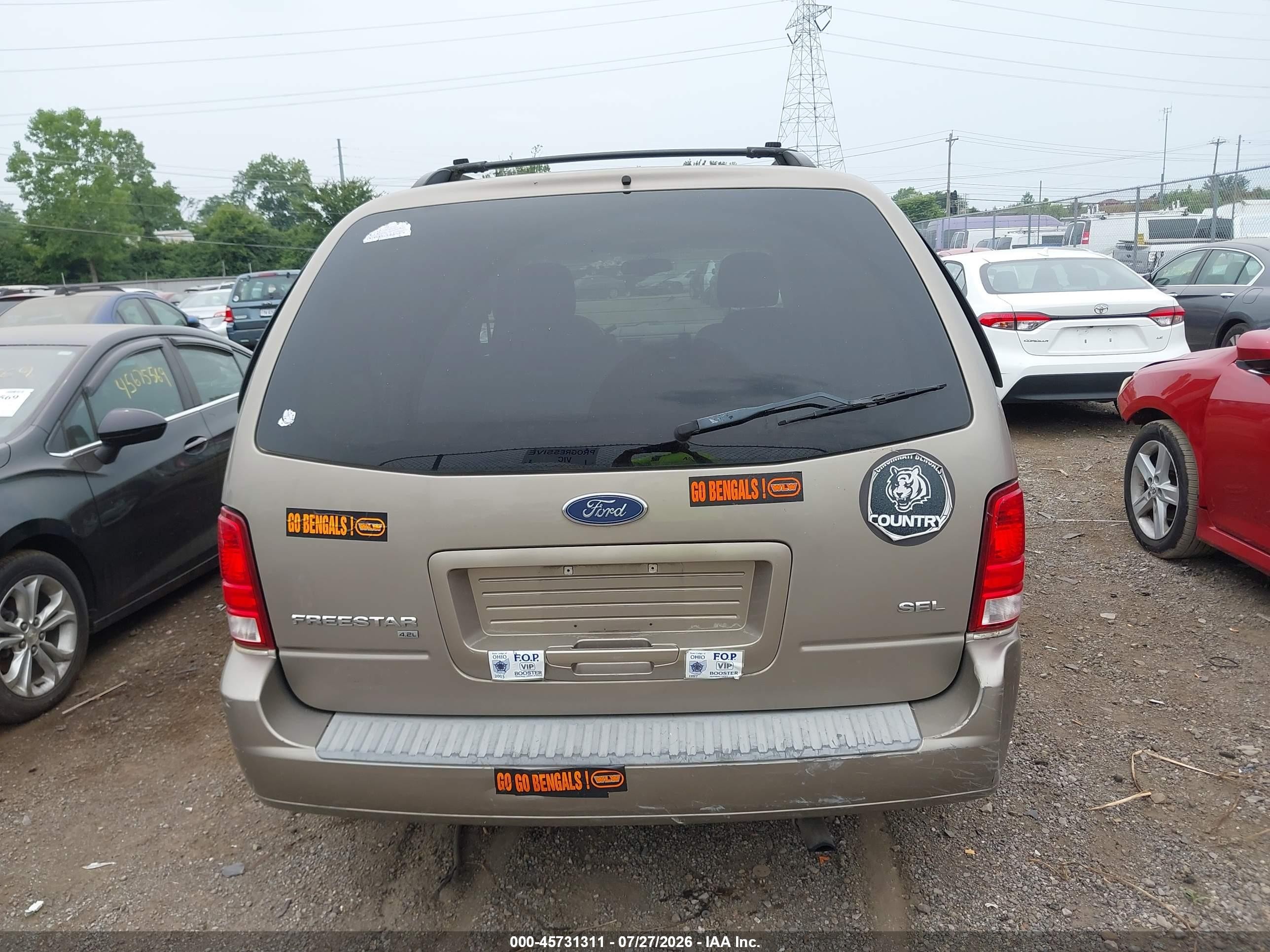 2004 Ford Freestar Sel Tan vin: 2FMZA52274BA44495