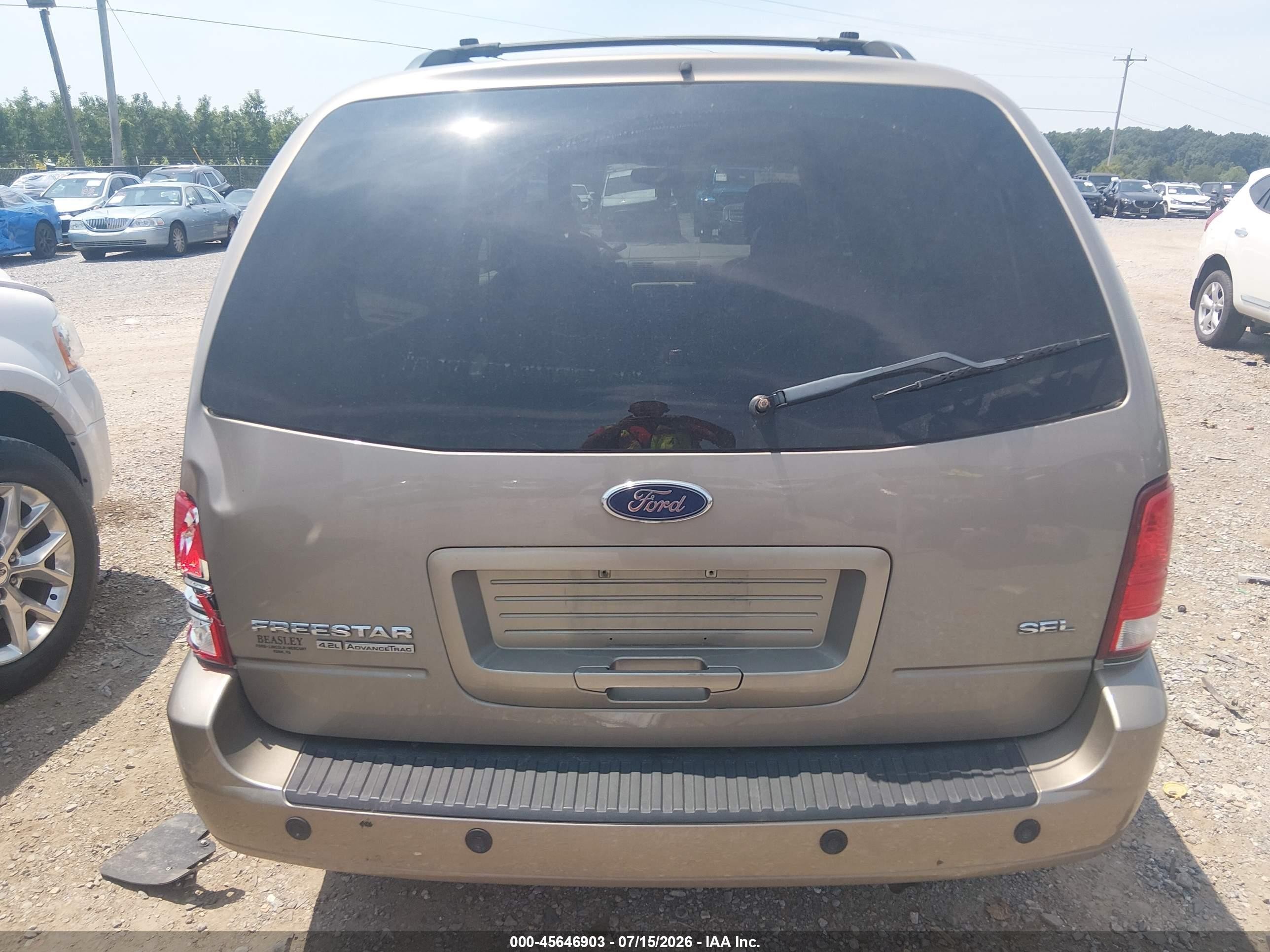 2004 Ford Freestar Sel Gold vin: 2FMZA522X4BA75935