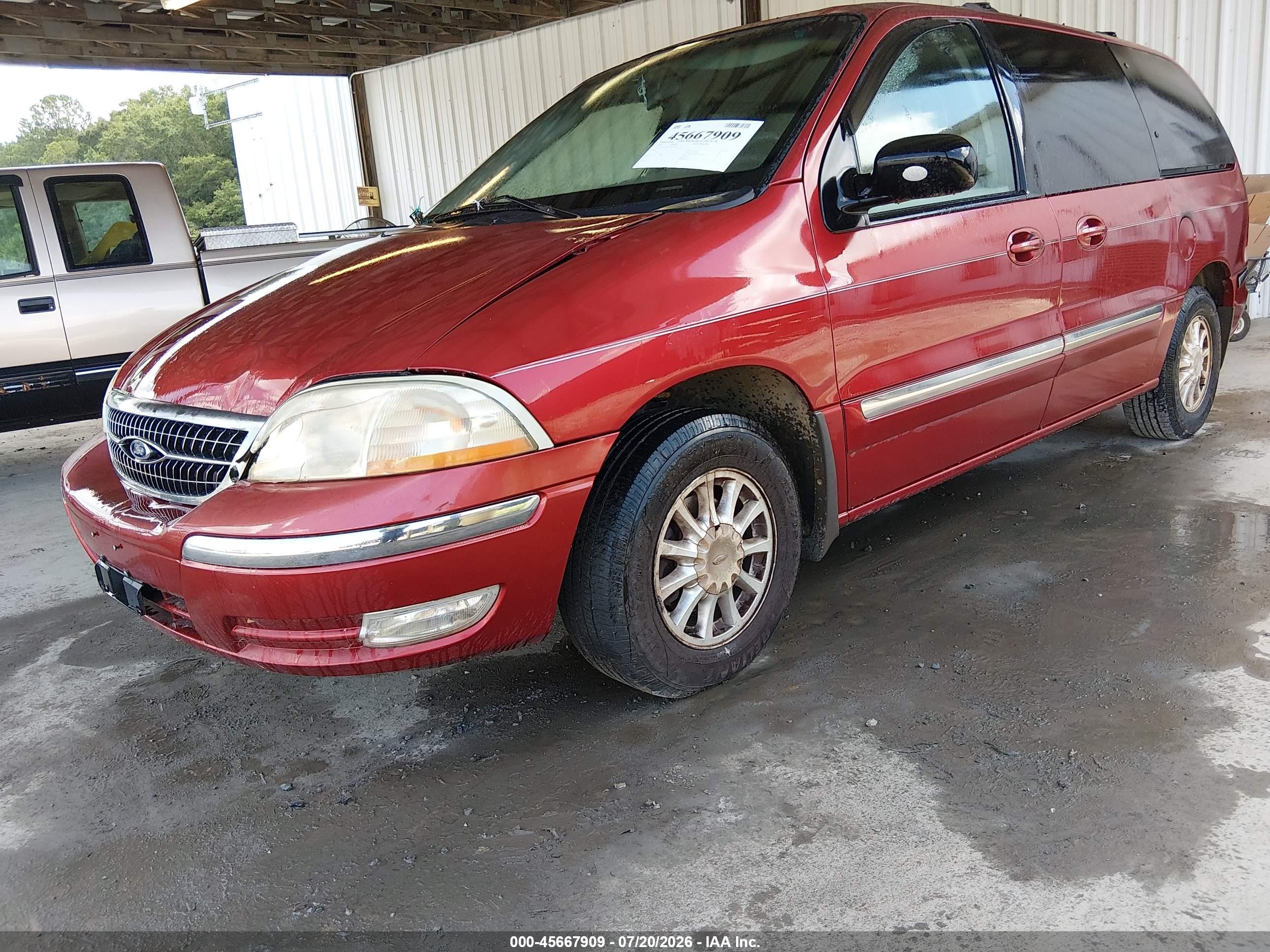 1999 Ford Windstar Se Бордовый vin: 2FMZA5240XBB65357