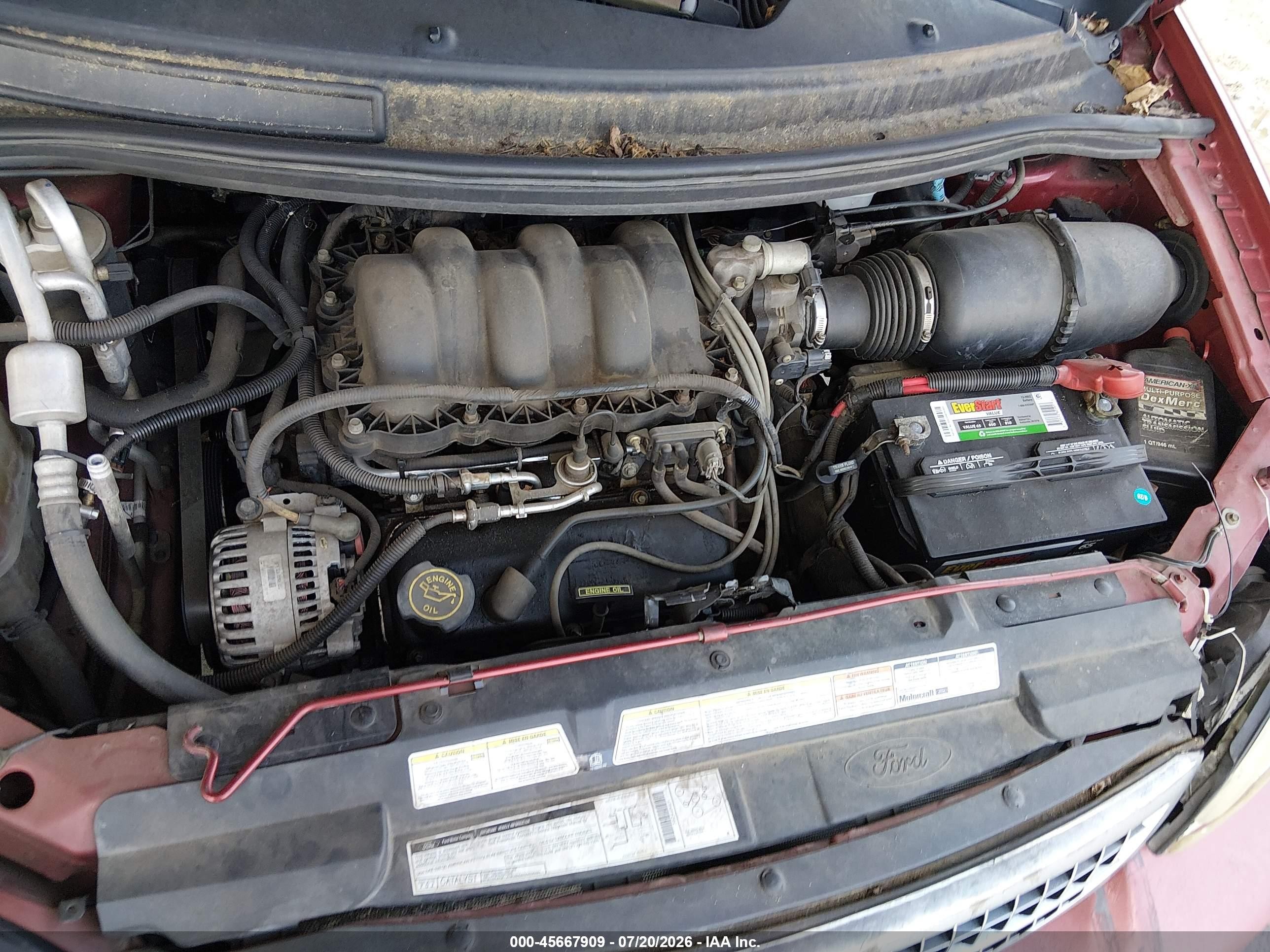 1999 Ford Windstar Se Бордовый vin: 2FMZA5240XBB65357