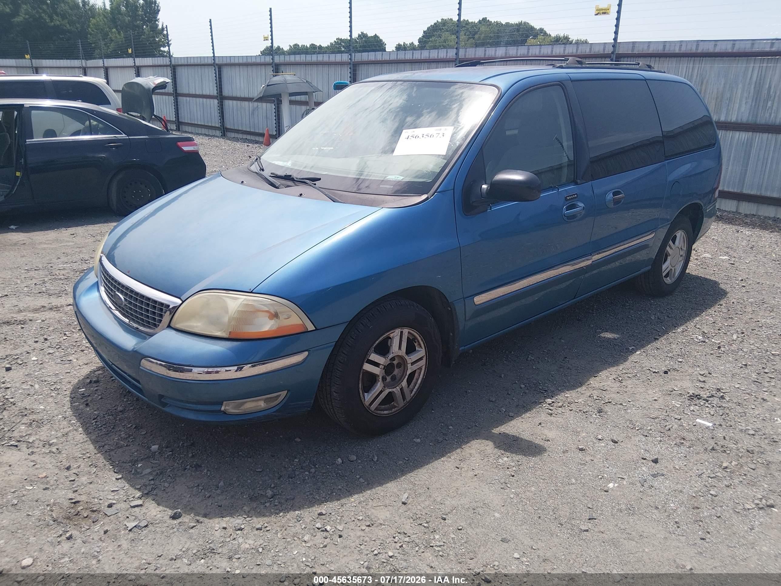 2003 Ford Windstar Se Blue vin: 2FMZA52453BB21851