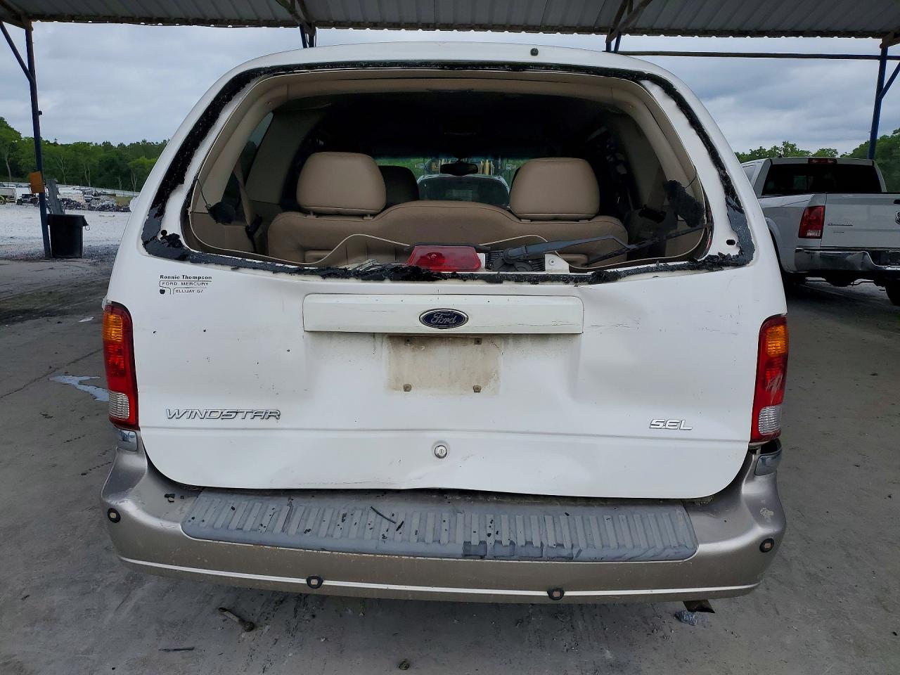 2003 Ford Windstar Sel White vin: 2FMZA53403BA07285