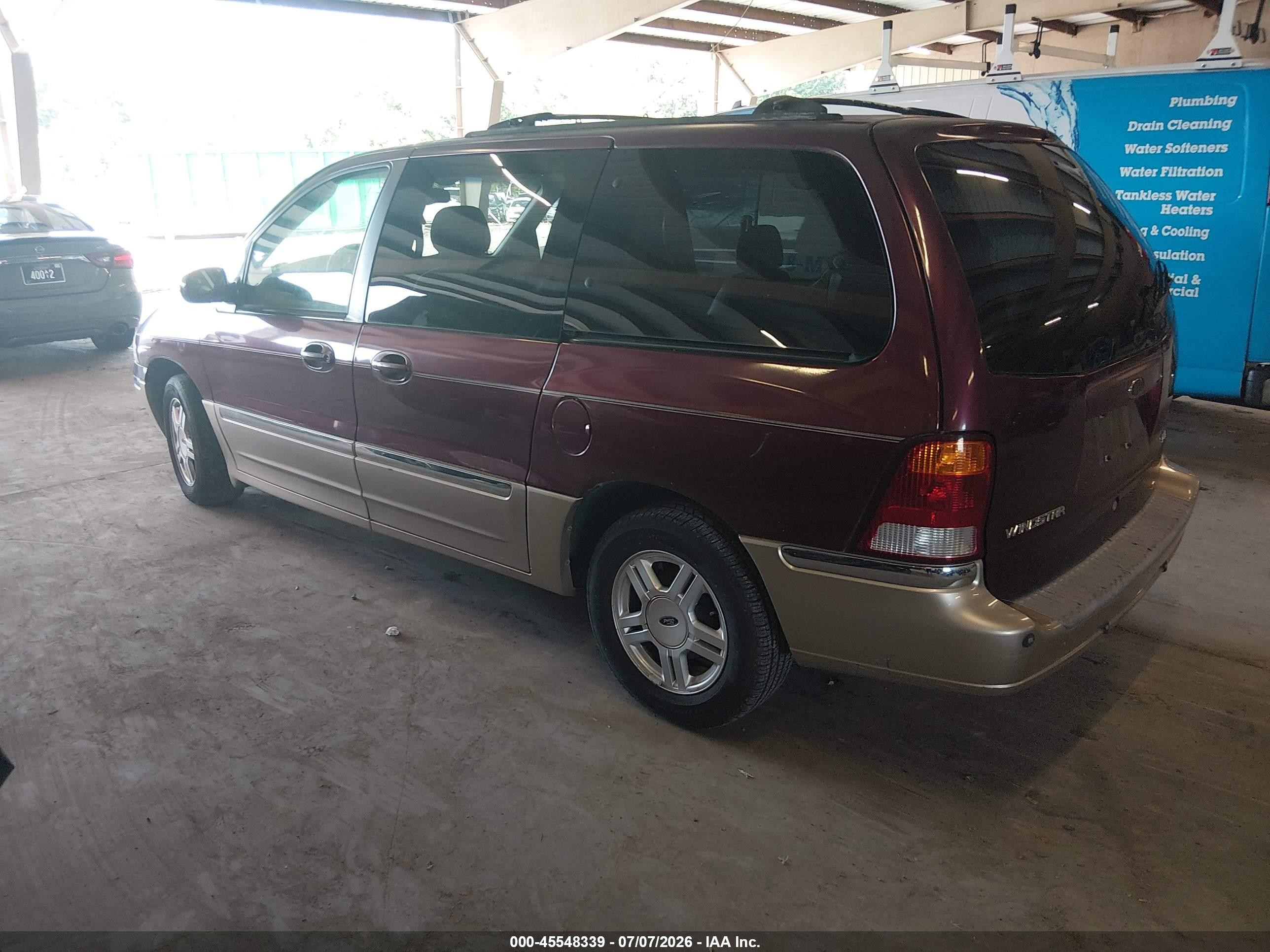 2000 Ford Windstar Limited/sel Бордовый vin: 2FMZA5340YBA10923