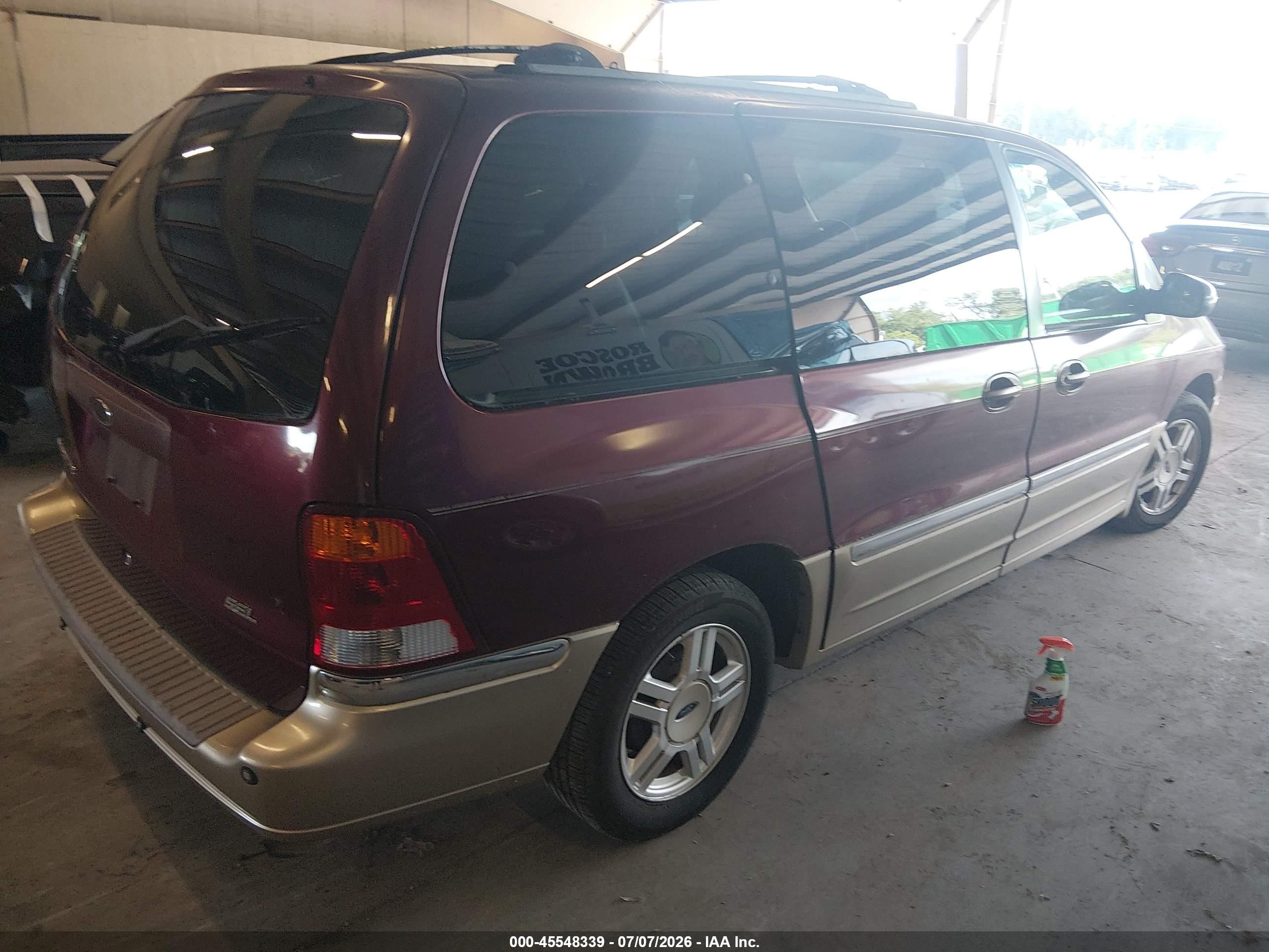 2000 Ford Windstar Limited/sel Бордовый vin: 2FMZA5340YBA10923