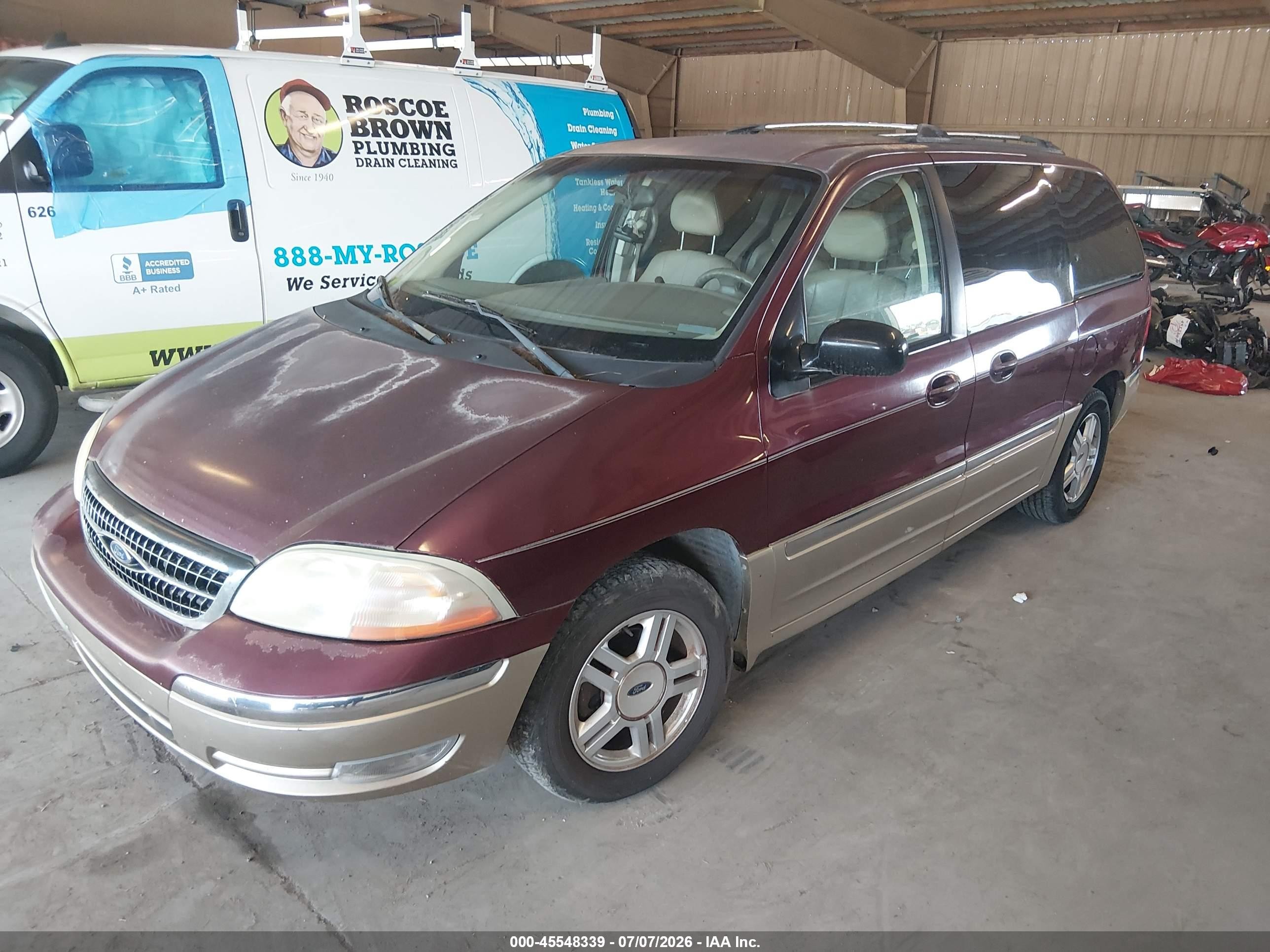 2000 Ford Windstar Limited/sel Бордовый vin: 2FMZA5340YBA10923