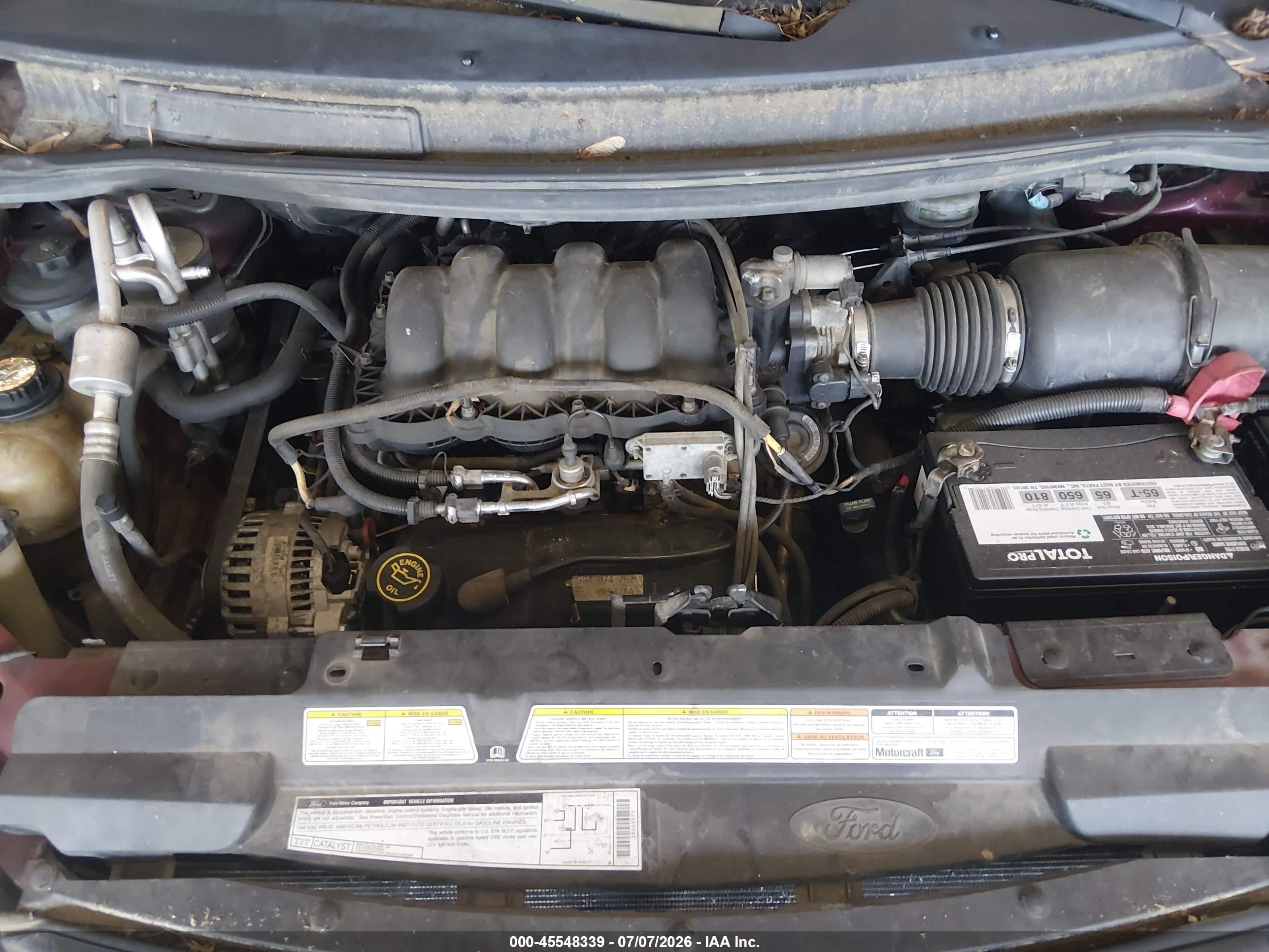 2000 Ford Windstar Limited/sel Бордовый vin: 2FMZA5340YBA10923