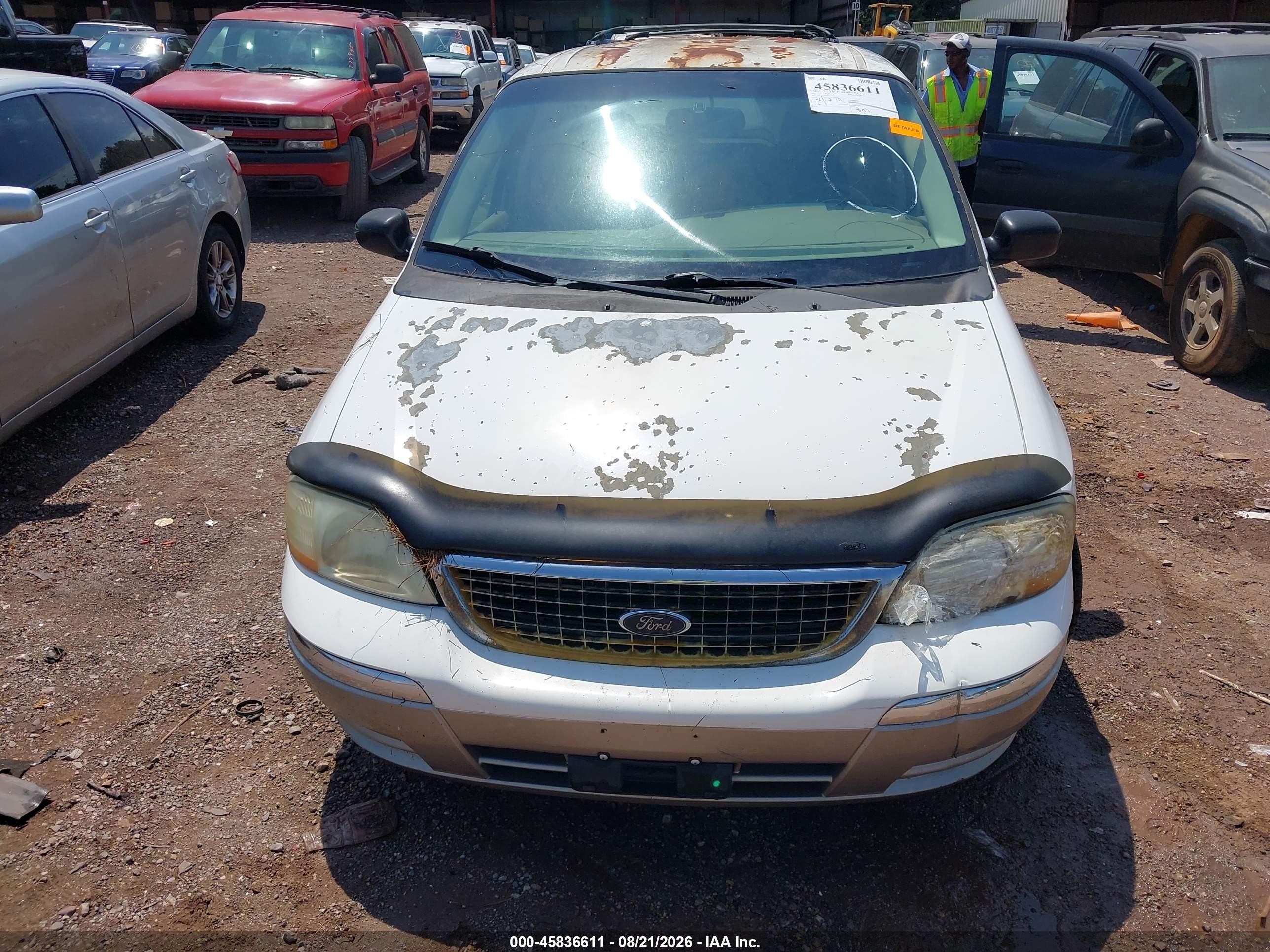 2003 Ford Windstar Sel White vin: 2FMZA53413BA15640