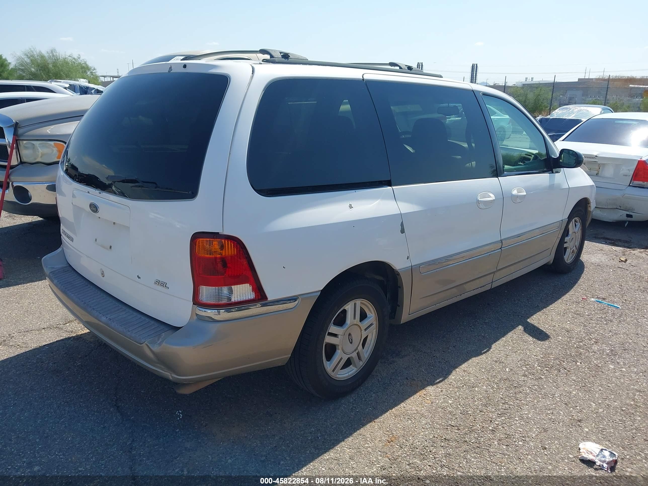 2003 Ford Windstar Sel White vin: 2FMZA53423BA26131