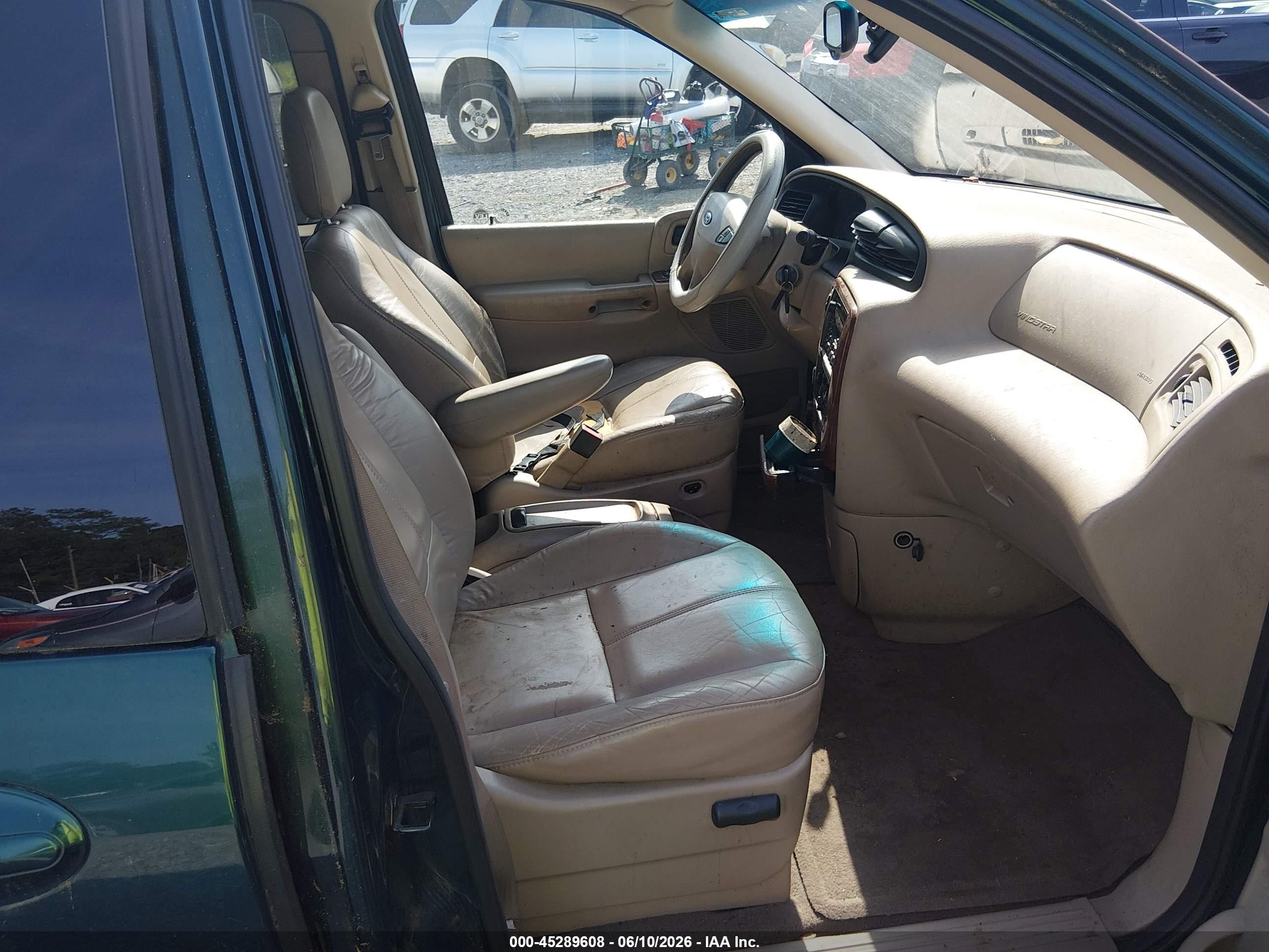 2001 Ford Windstar Sel Green vin: 2FMZA53441BA52405