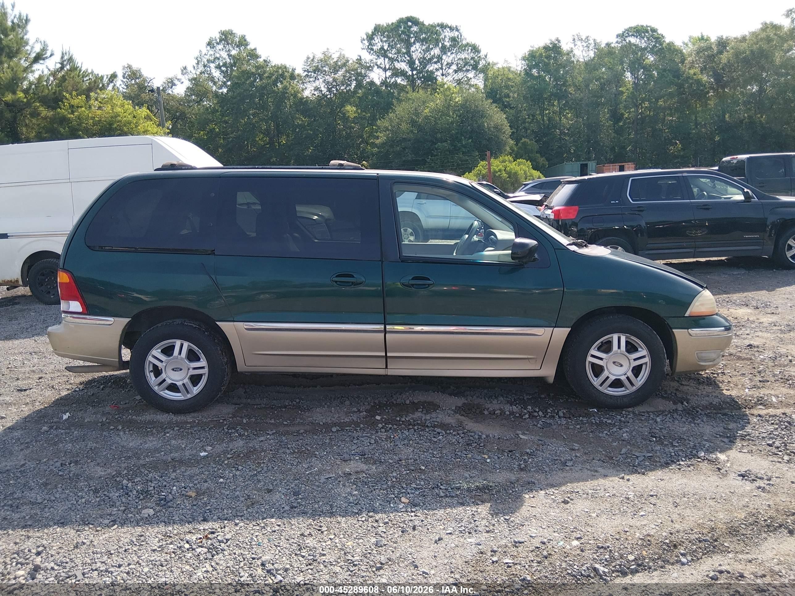 2001 Ford Windstar Sel Green vin: 2FMZA53441BA52405