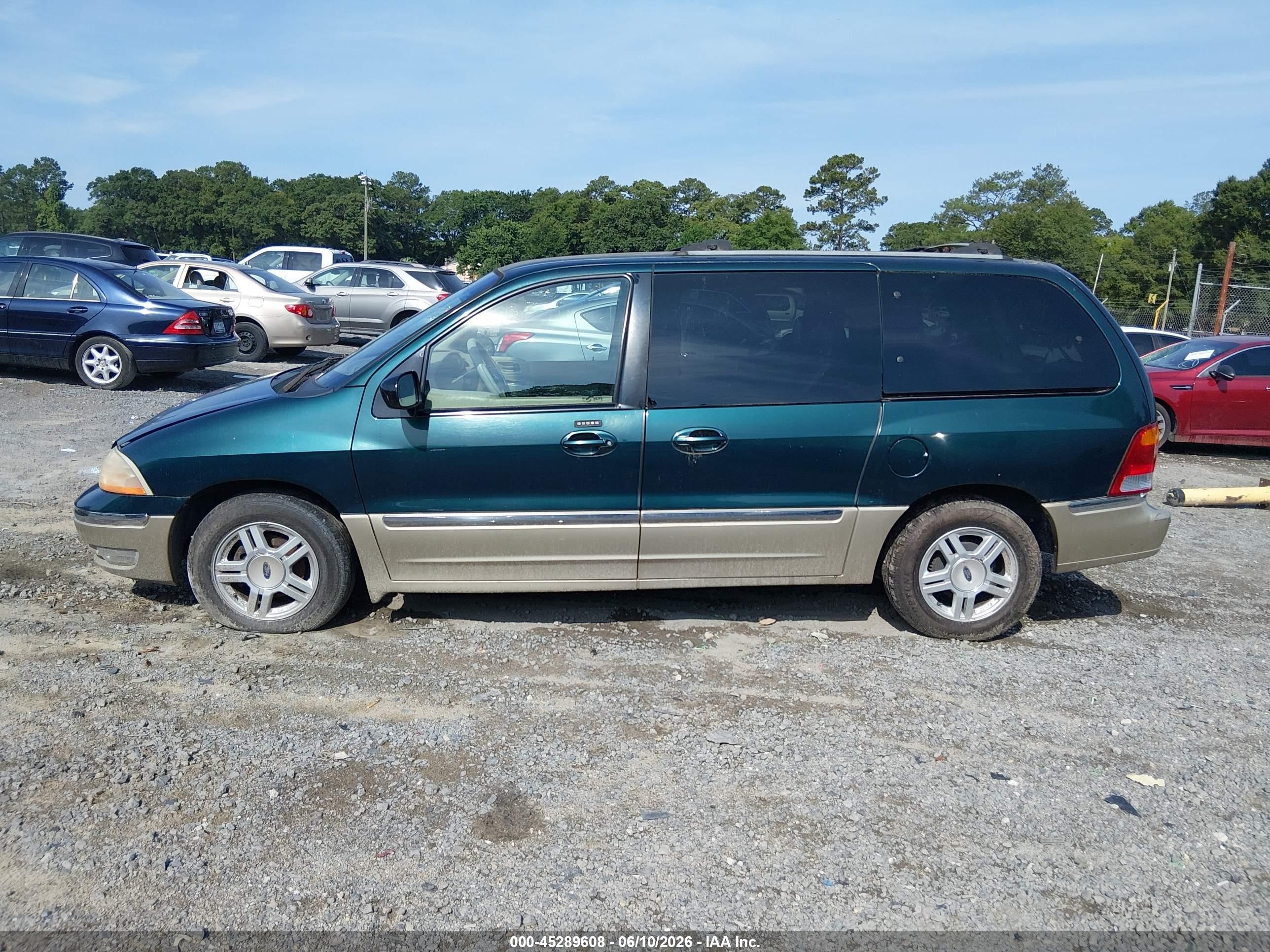 2001 Ford Windstar Sel Green vin: 2FMZA53441BA52405