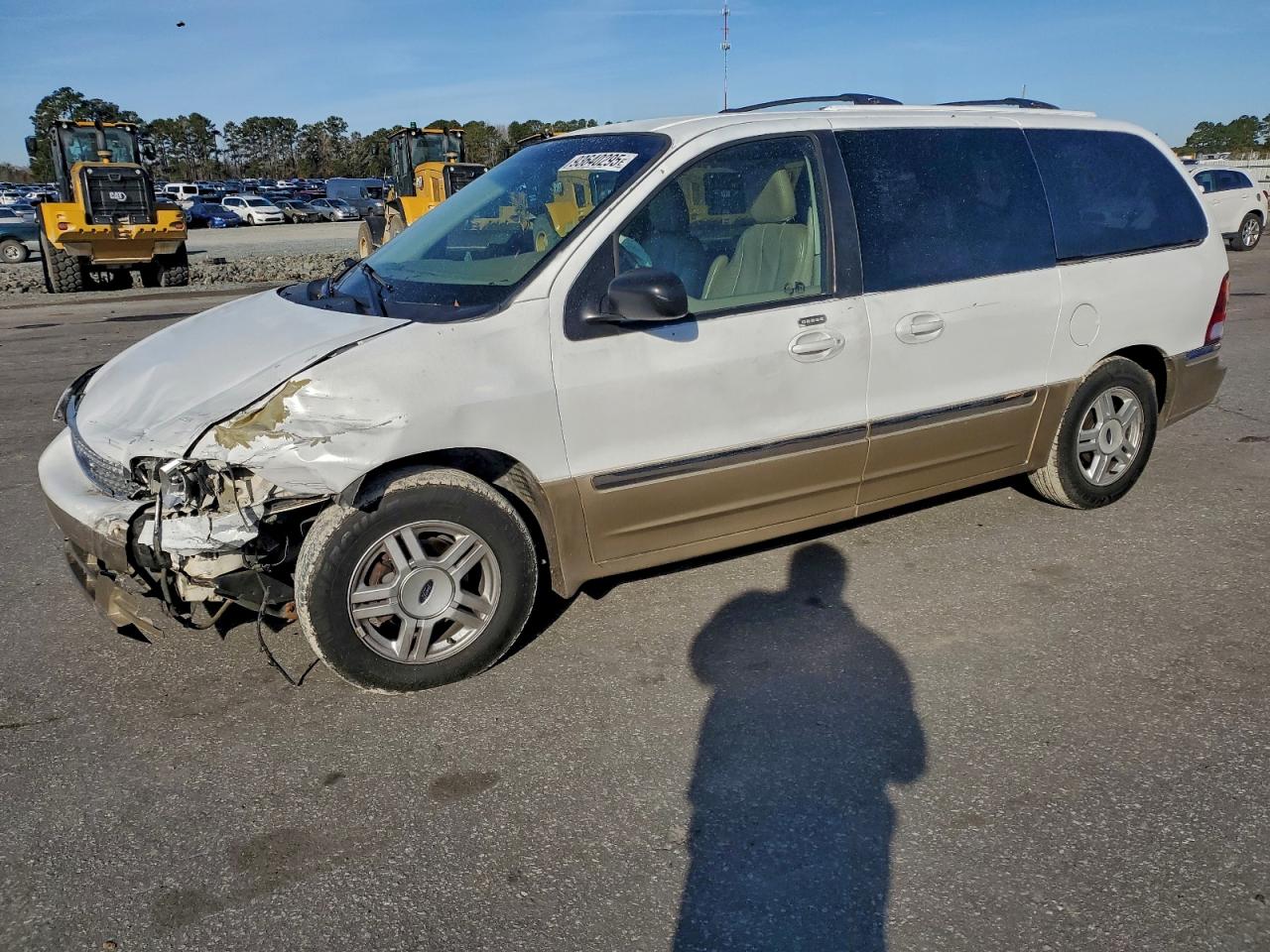 2001 Ford Windstar Sel White vin: 2FMZA53461BA90072