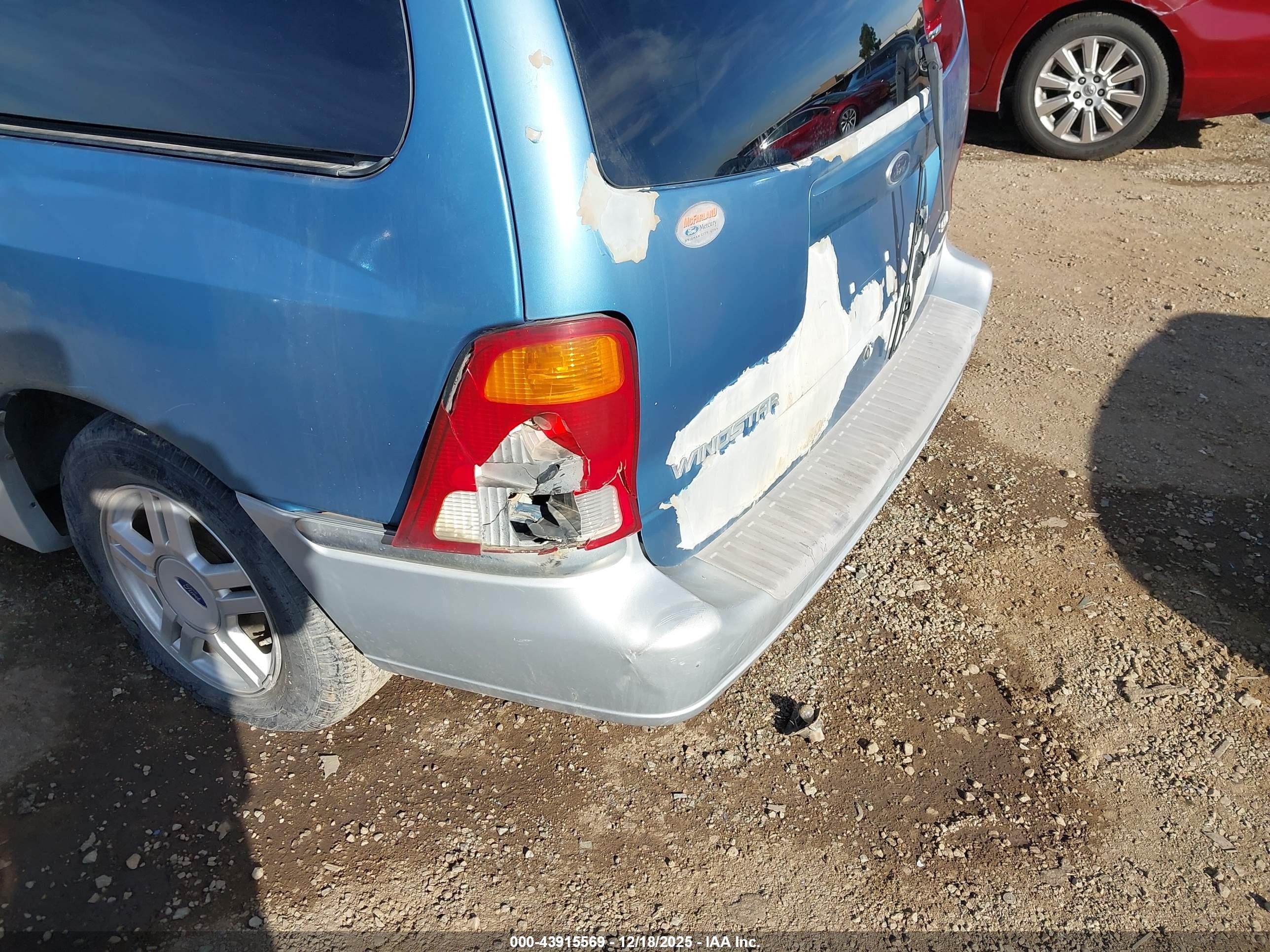 2001 Ford Windstar Sel Blue vin: 2FMZA53491BA93192