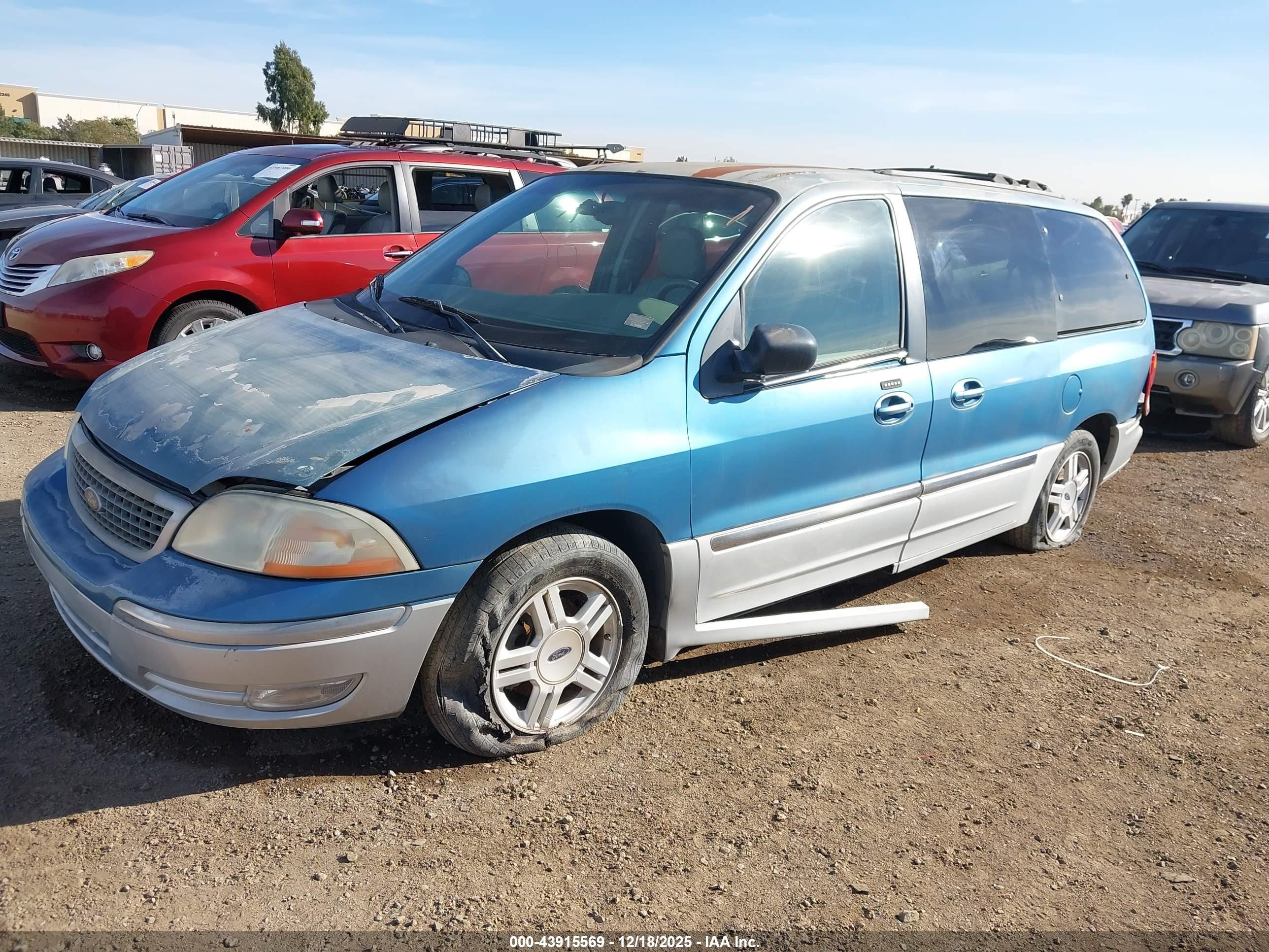 2001 Ford Windstar Sel Blue vin: 2FMZA53491BA93192