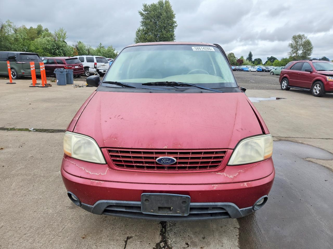 2003 Ford Windstar Sport Red vin: 2FMZA57403BA30379