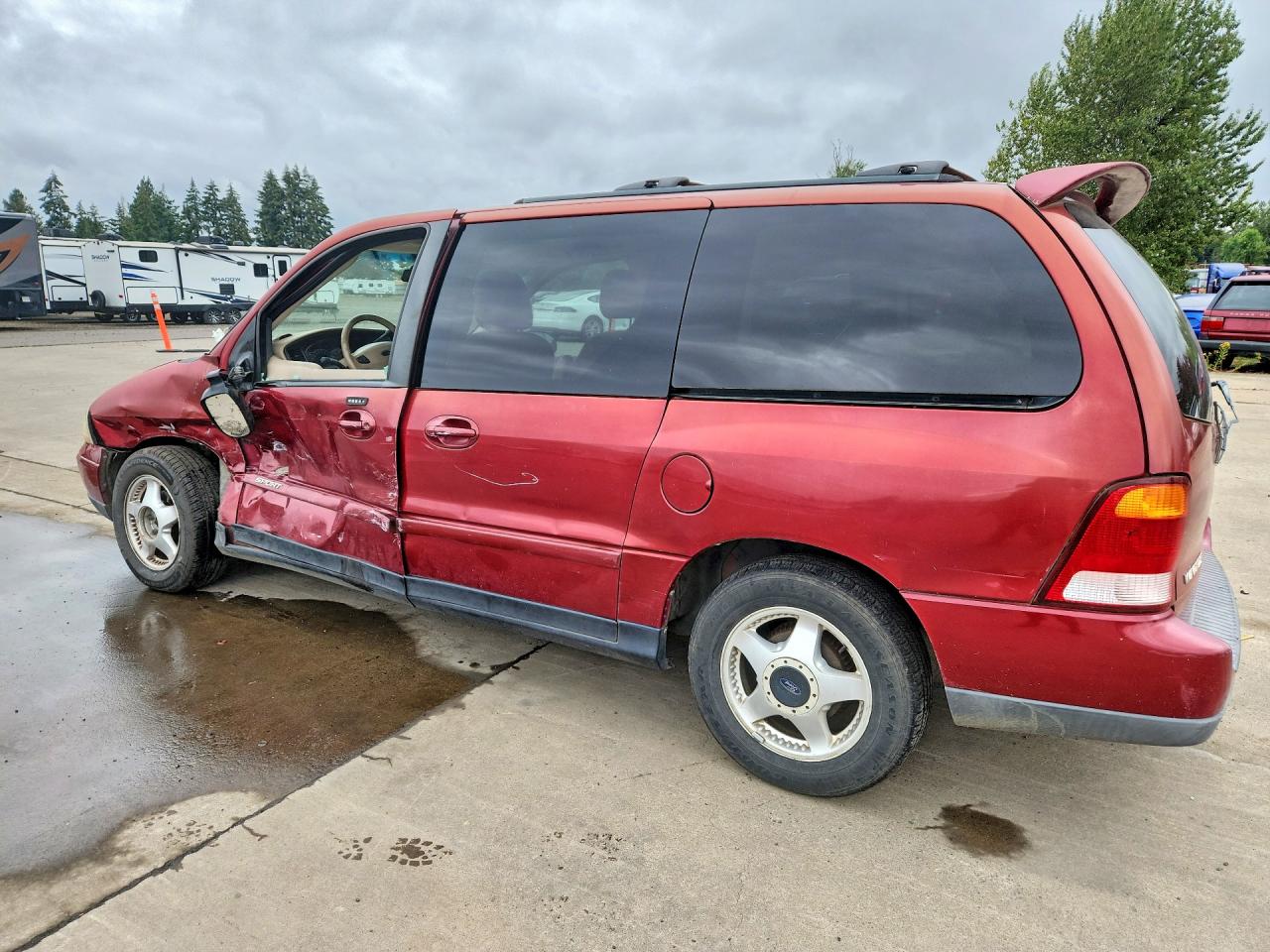 2003 Ford Windstar Sport Red vin: 2FMZA57403BA30379