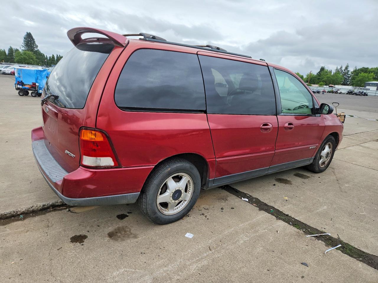2003 Ford Windstar Sport Red vin: 2FMZA57403BA30379