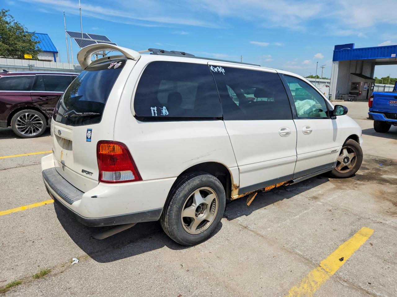 2002 Ford Windstar Sport White vin: 2FMZA57422BB85305