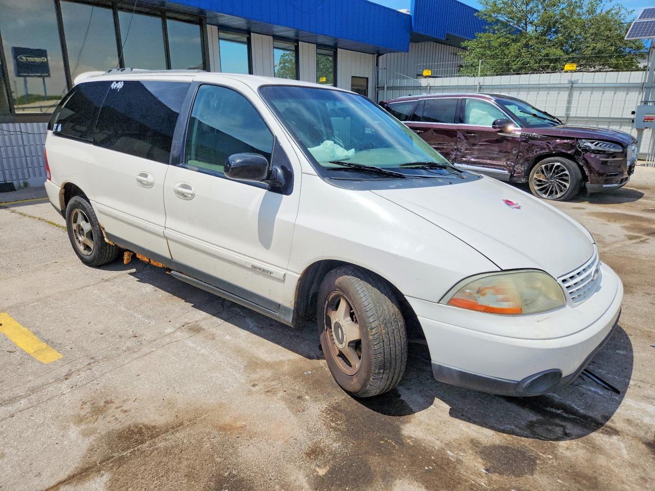 2002 Ford Windstar Sport White vin: 2FMZA57422BB85305