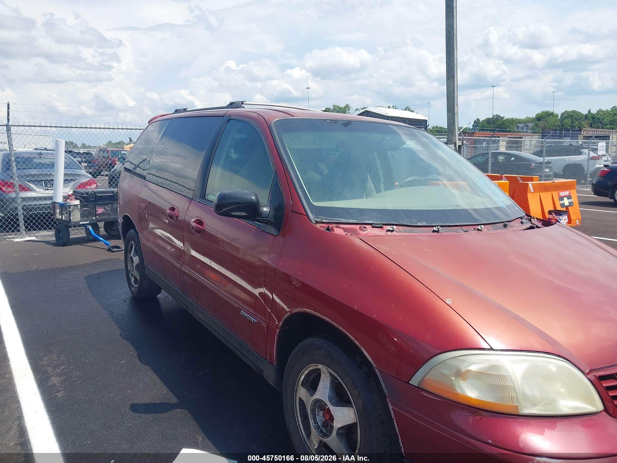 2002 Ford Windstar Sport Red vin: 2FMZA57432BA74388