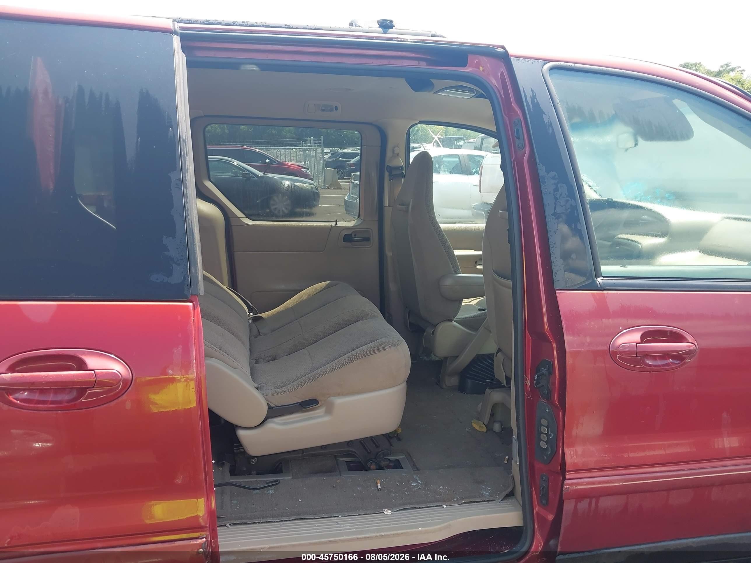 2002 Ford Windstar Sport Red vin: 2FMZA57432BA74388