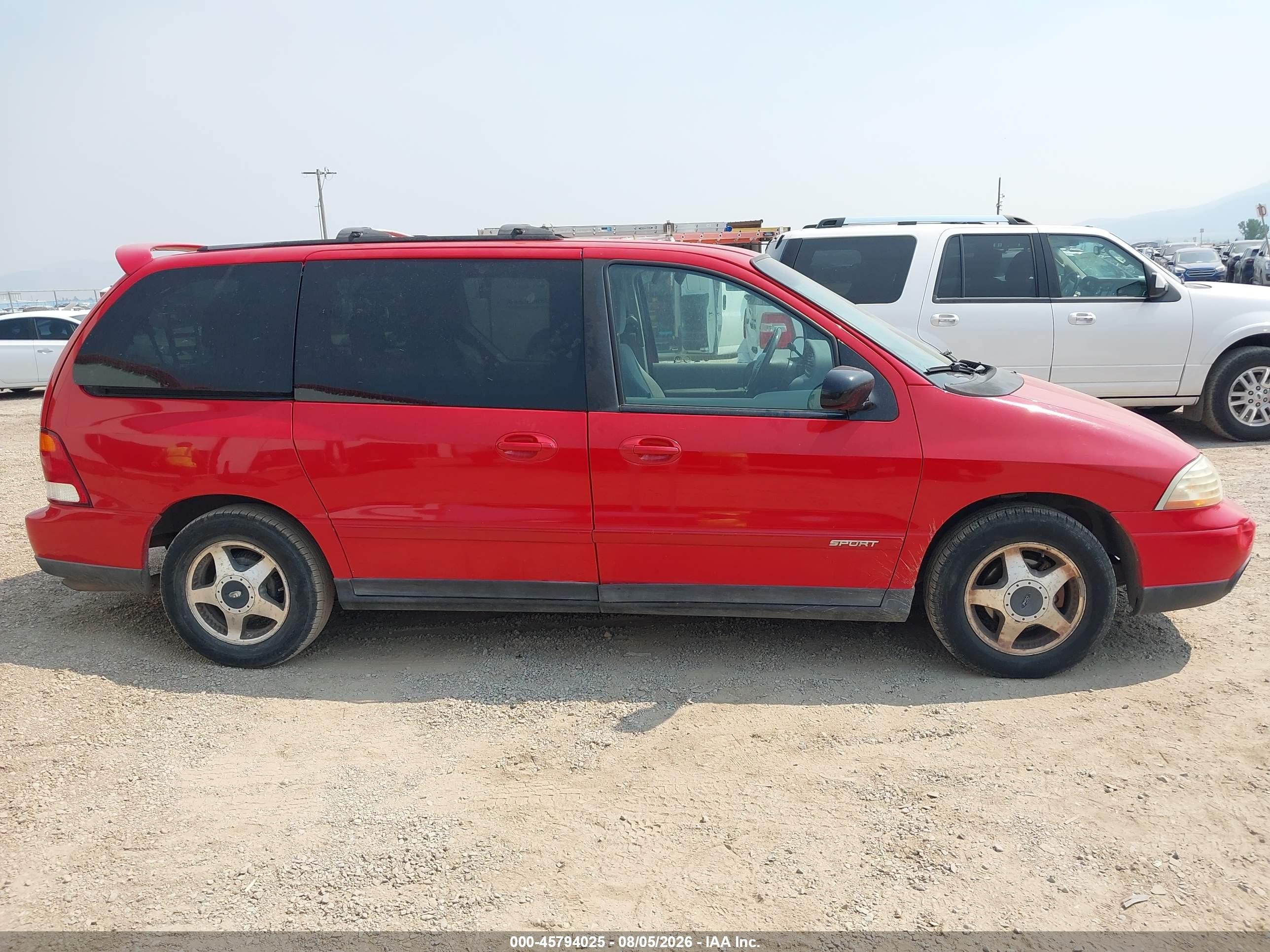 2001 Ford Windstar Se Sport Red vin: 2FMZA57481BC03515