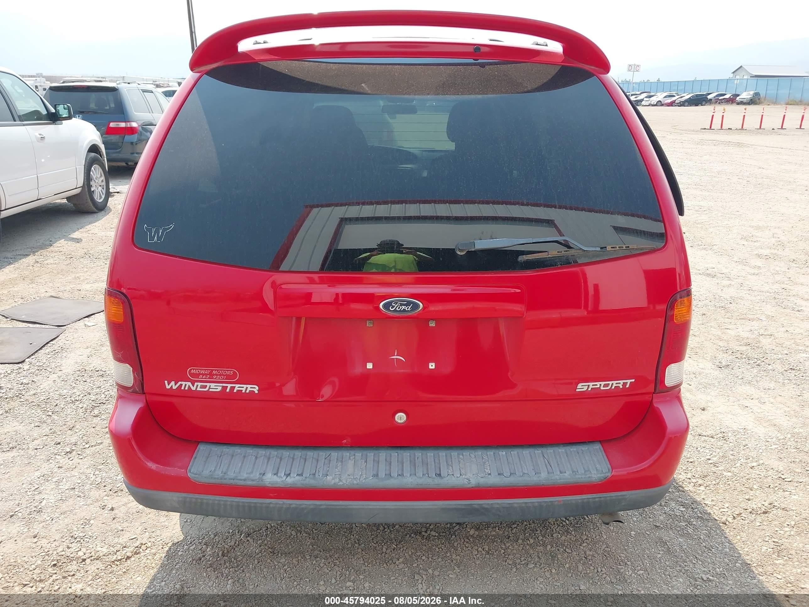 2001 Ford Windstar Se Sport Red vin: 2FMZA57481BC03515