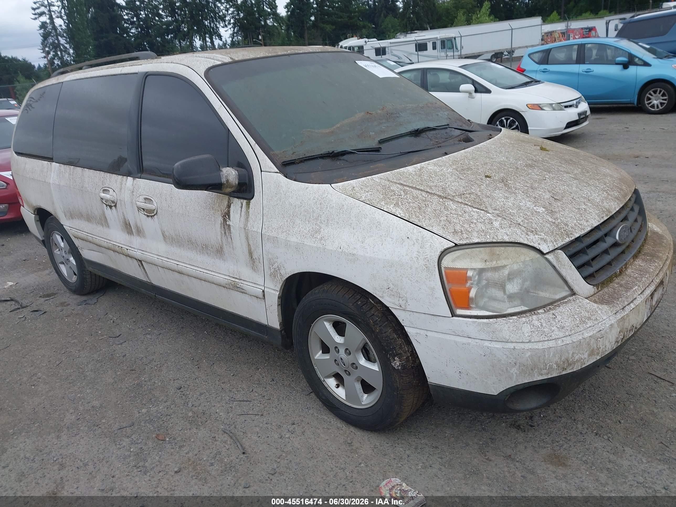 2004 Ford Freestar Ses White vin: 2FMZA57604BA56726