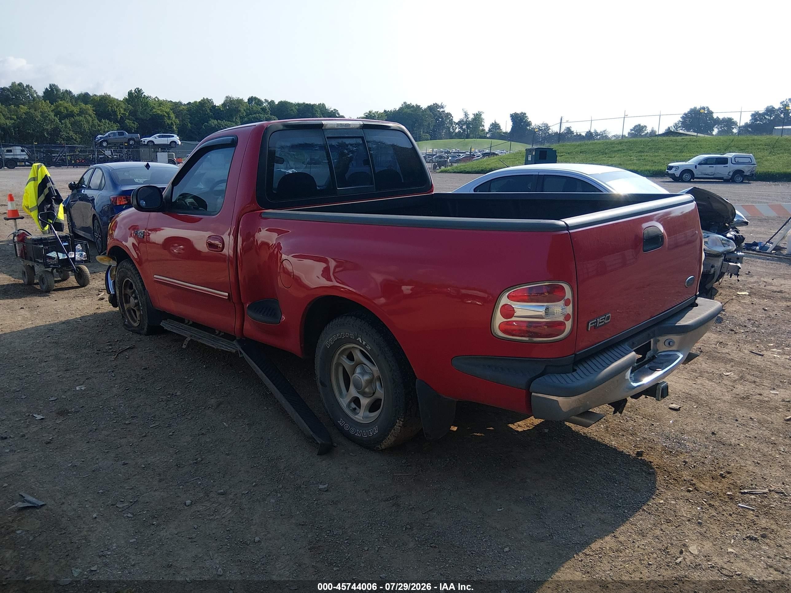 1997 Ford F-150 Lariat/xl/xlt Red vin: 2FTDF07W9VCA79369